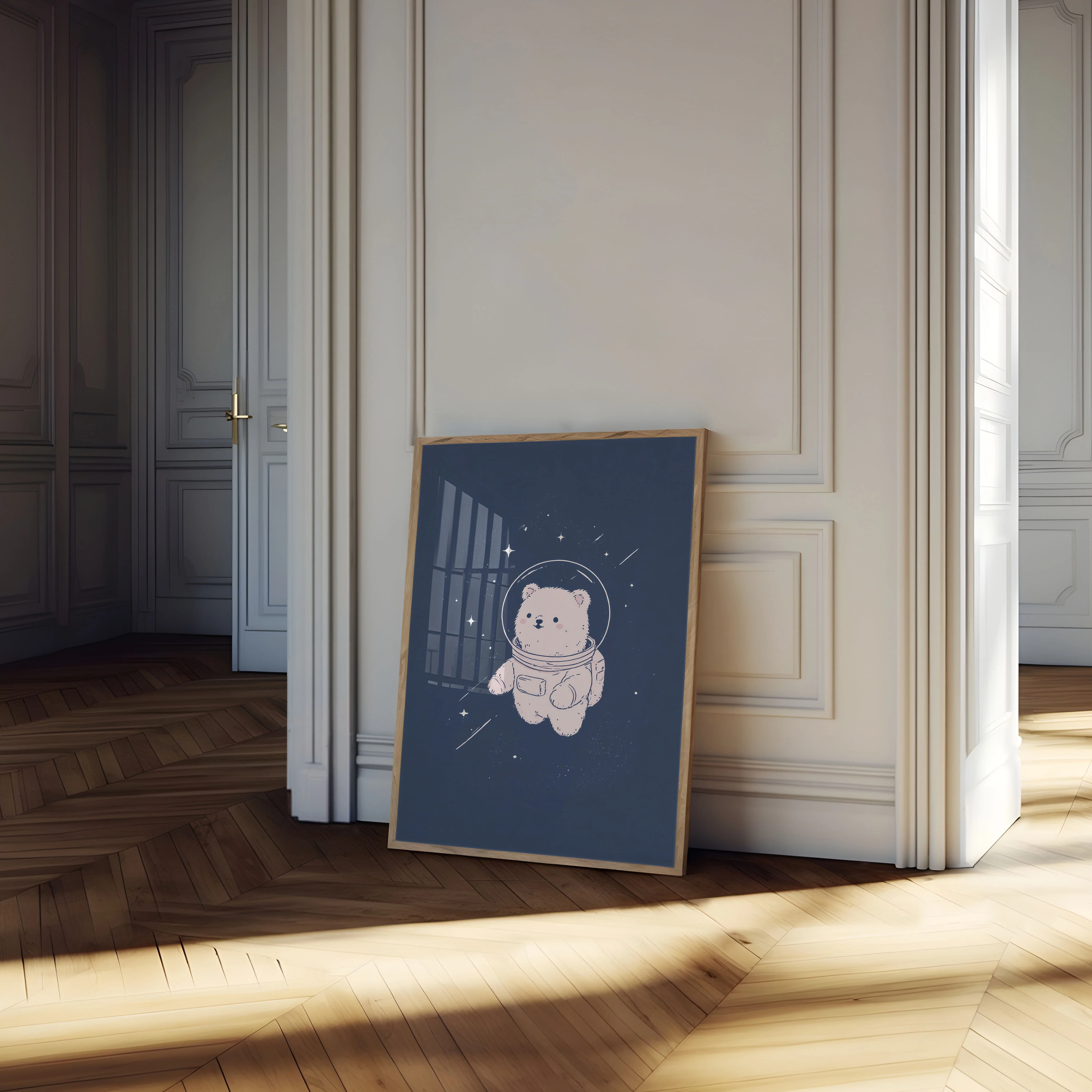 Adorable Space Bear Adventure Poster - Image 4