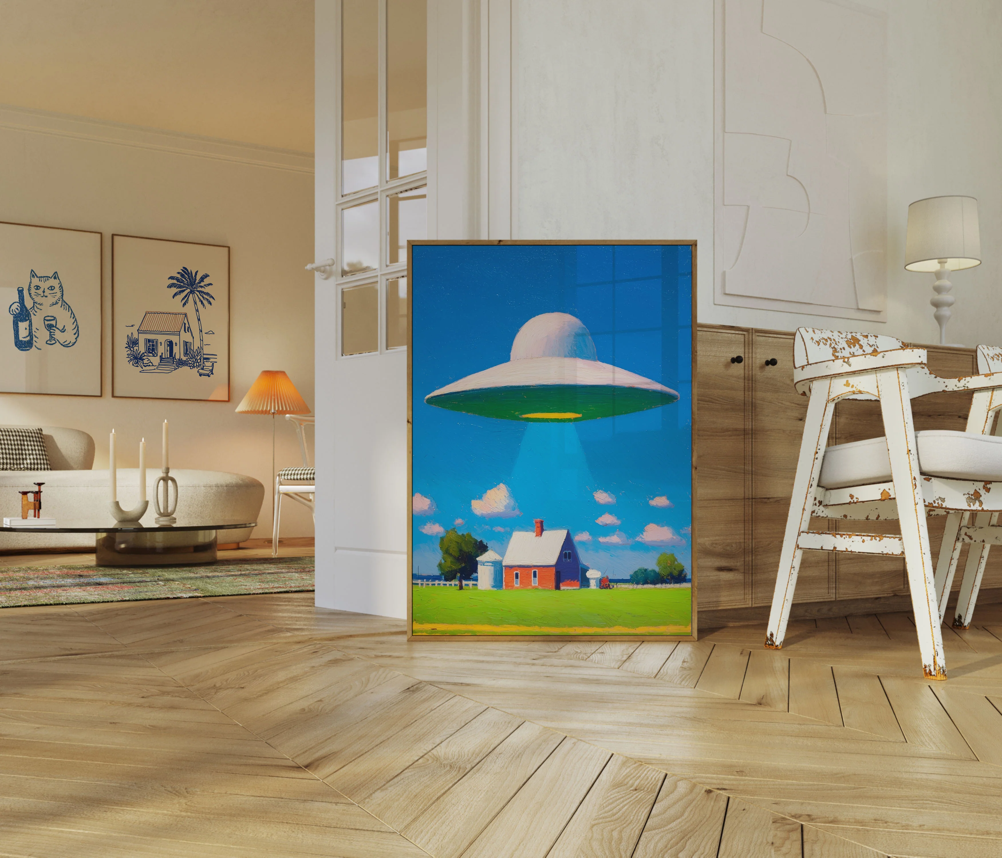 Alien Encounter Farm Poster - Image 5