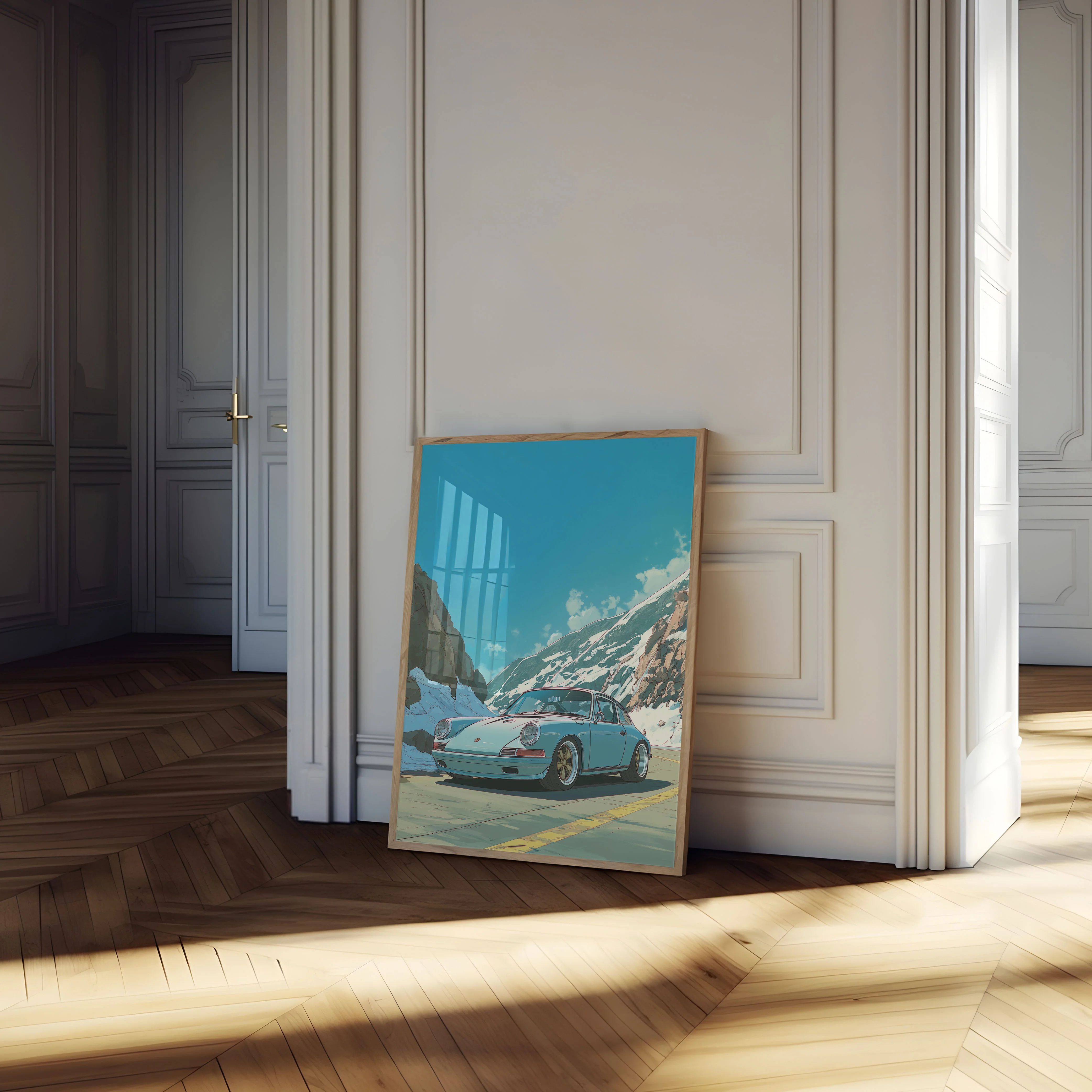 Alpine Curves Porsche Poster - Image 4