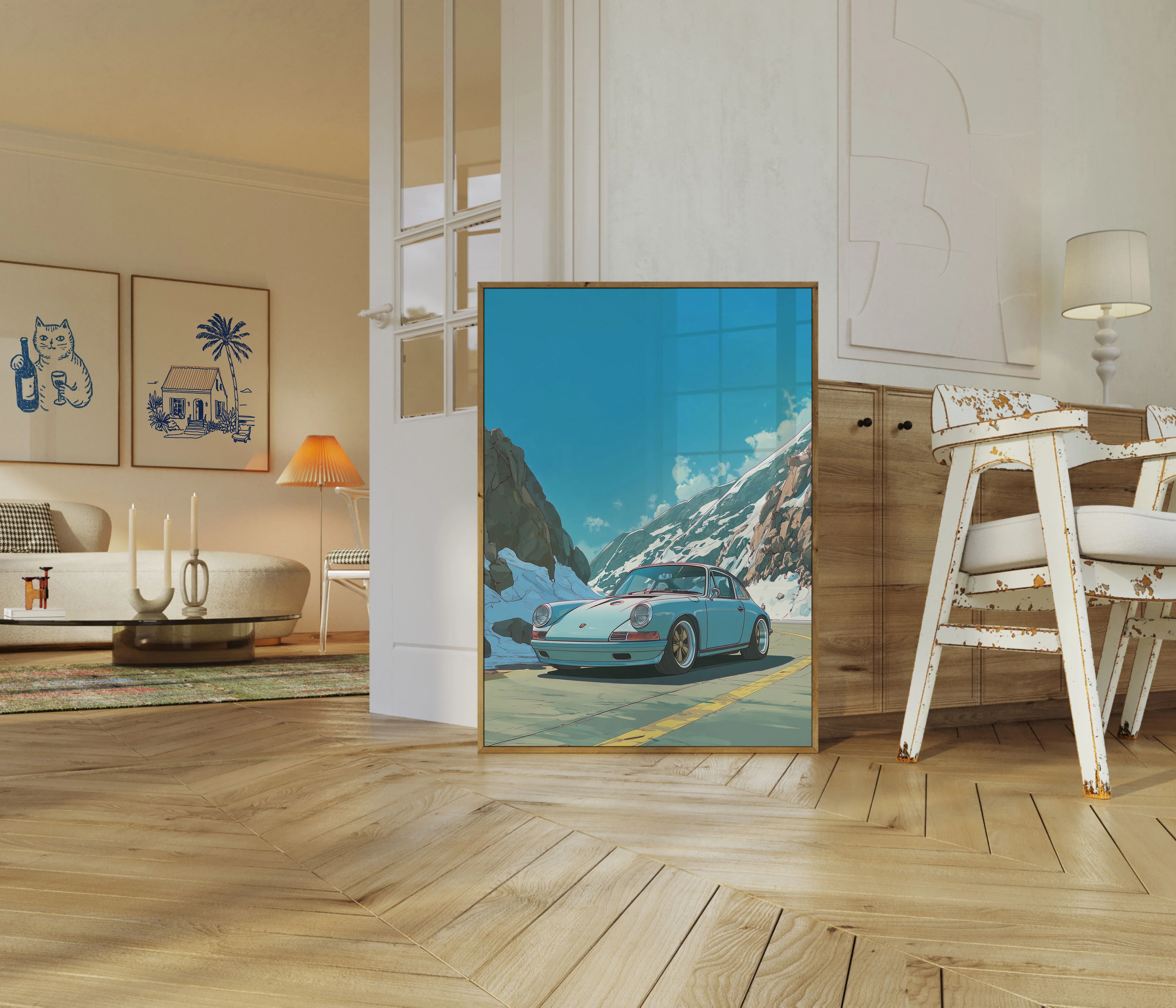 Alpine Curves Porsche Poster - Image 5