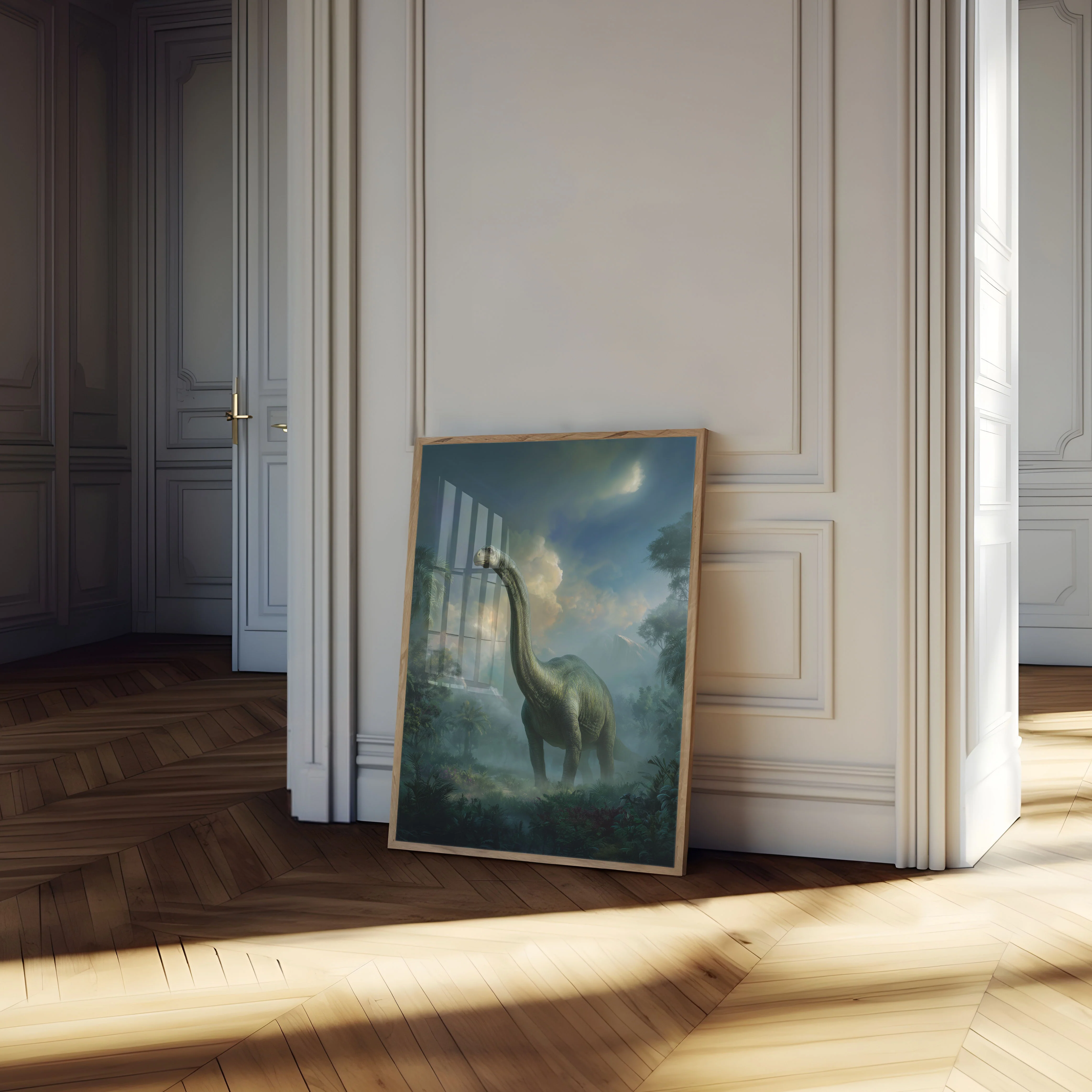 Ancient Brontosaurus Landscape Poster - Image 4