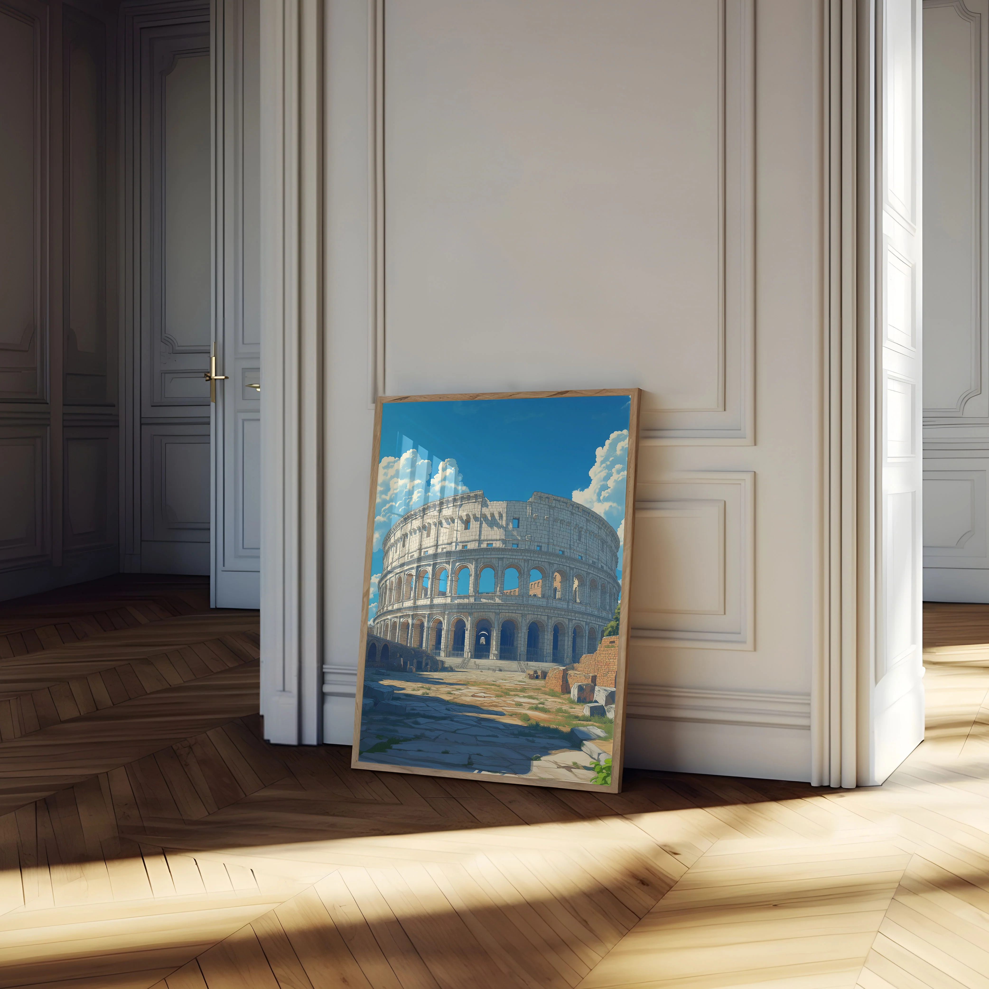 Ancient Colosseum Rome Architectural Poster - Image 4