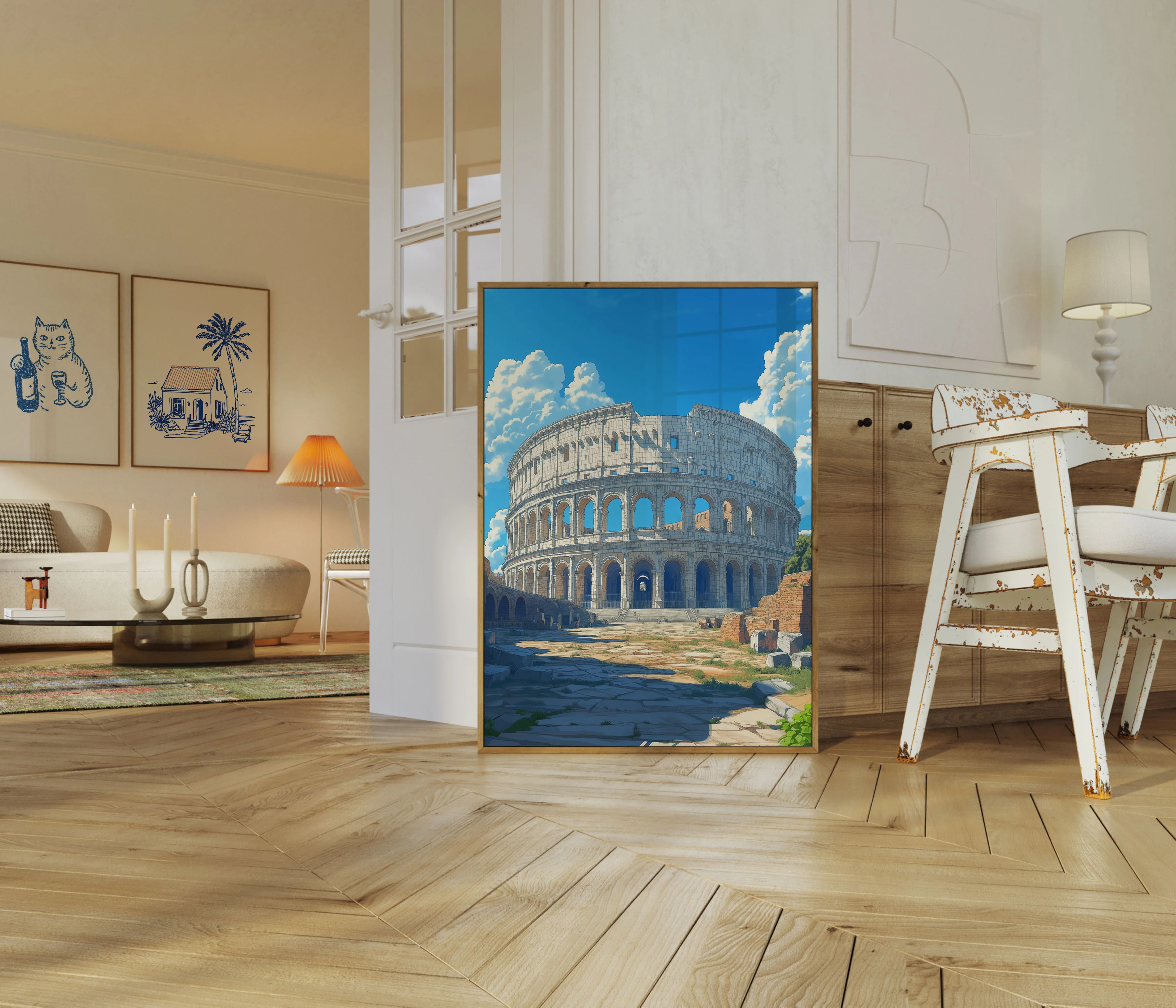 Ancient Colosseum Rome Architectural Poster - Image 5