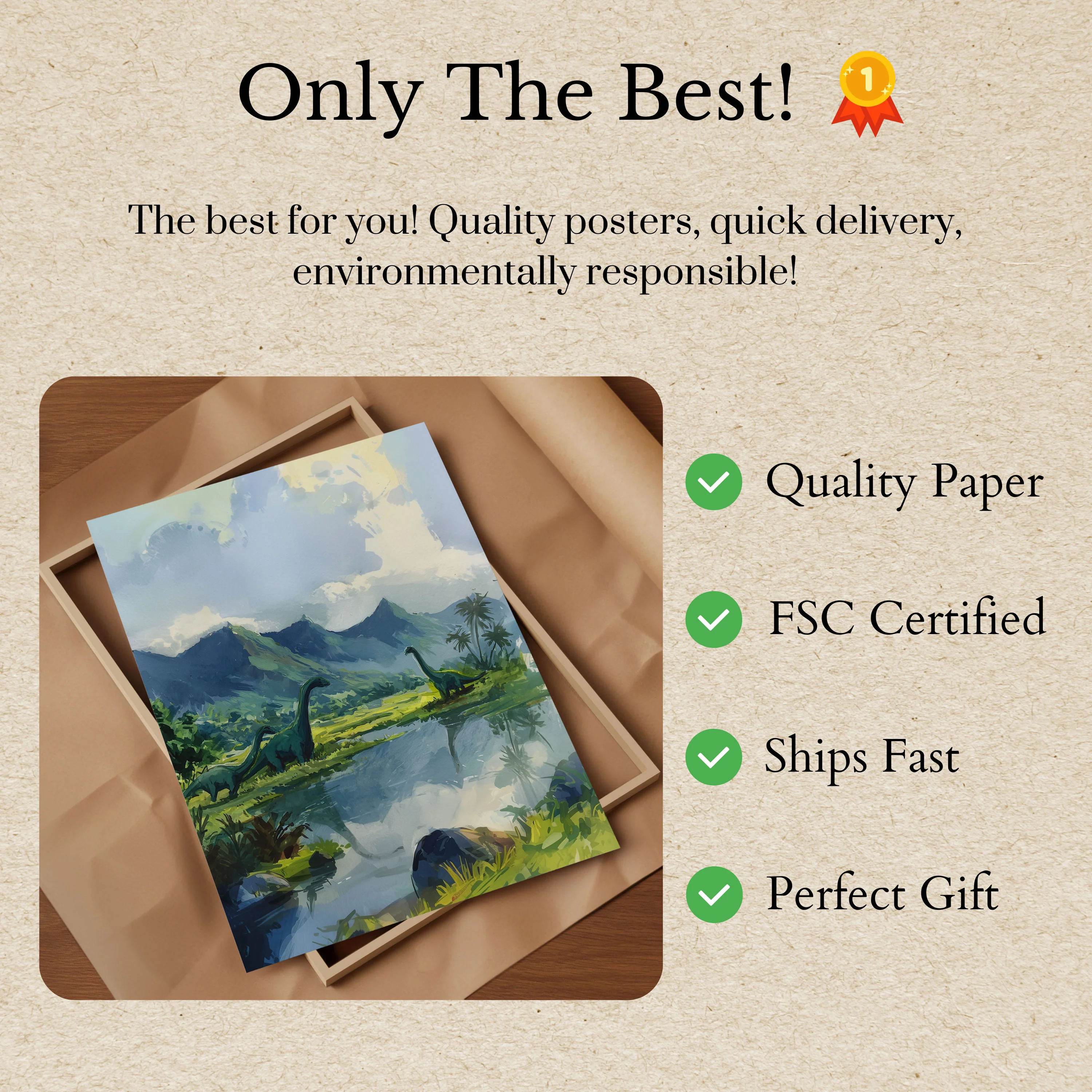 Ancient Dinosaur Valley Poster - Image 3