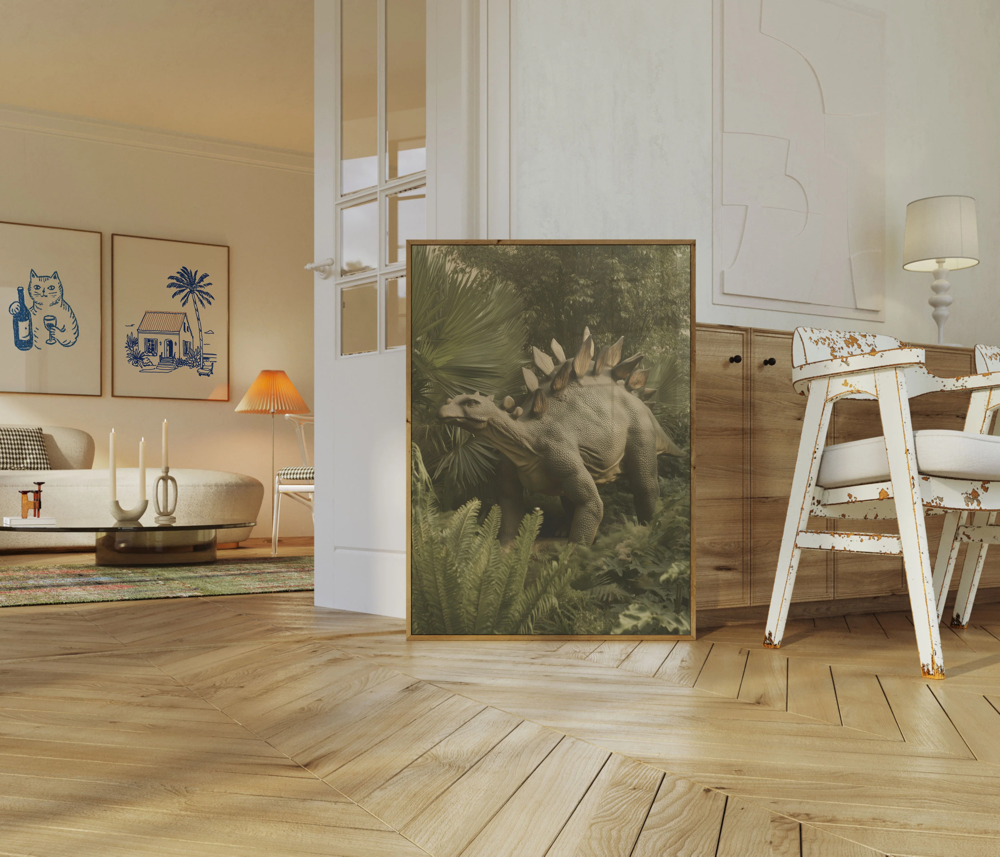 Ancient Stegosaurus Prehistoric Poster - Image 5