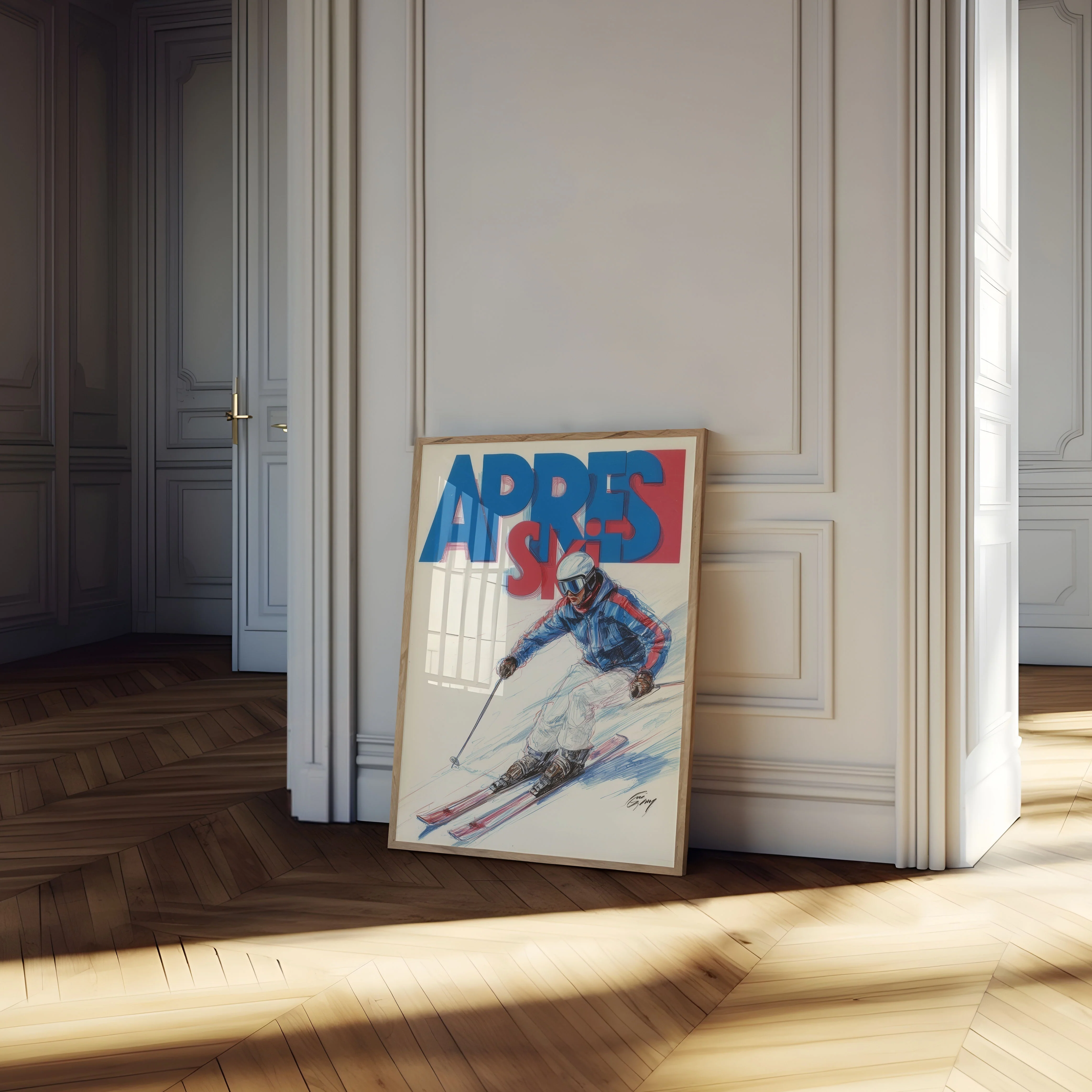 Apres Ski Dynamic Winter Sports Poster - Image 4