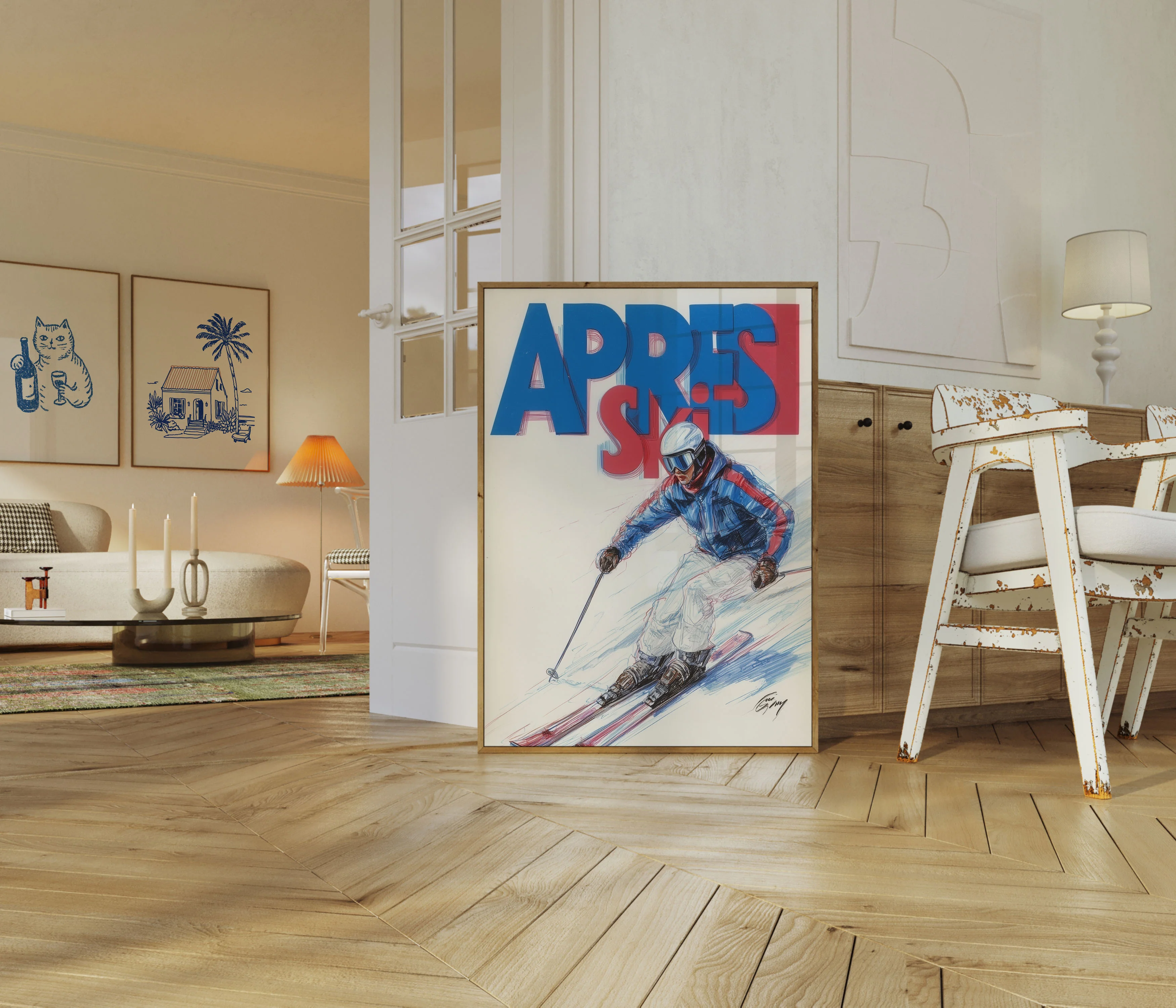 Apres Ski Dynamic Winter Sports Poster - Image 5