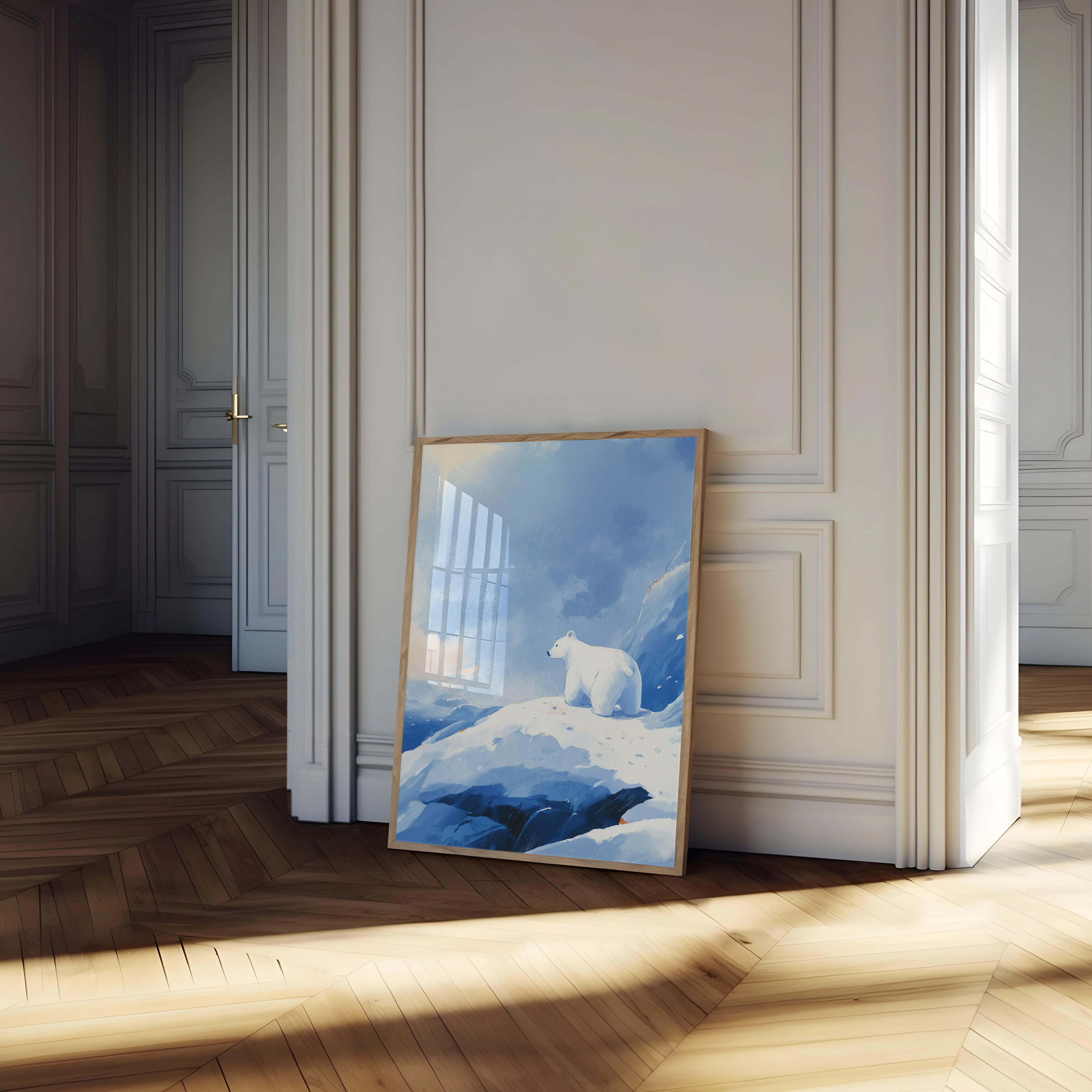 Arctic Solitude Polar Bear Poster - Image 4