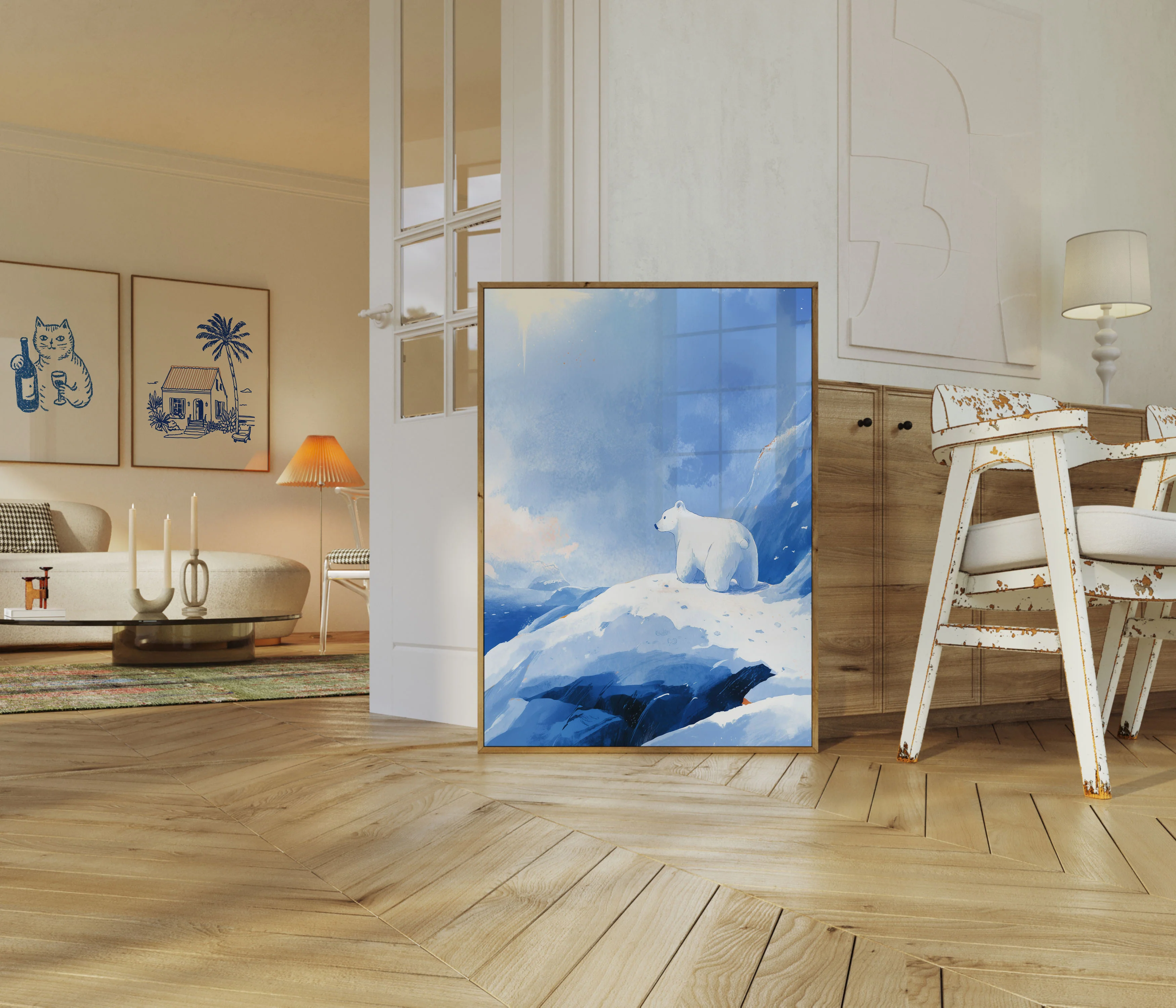 Arctic Solitude Polar Bear Poster - Image 5