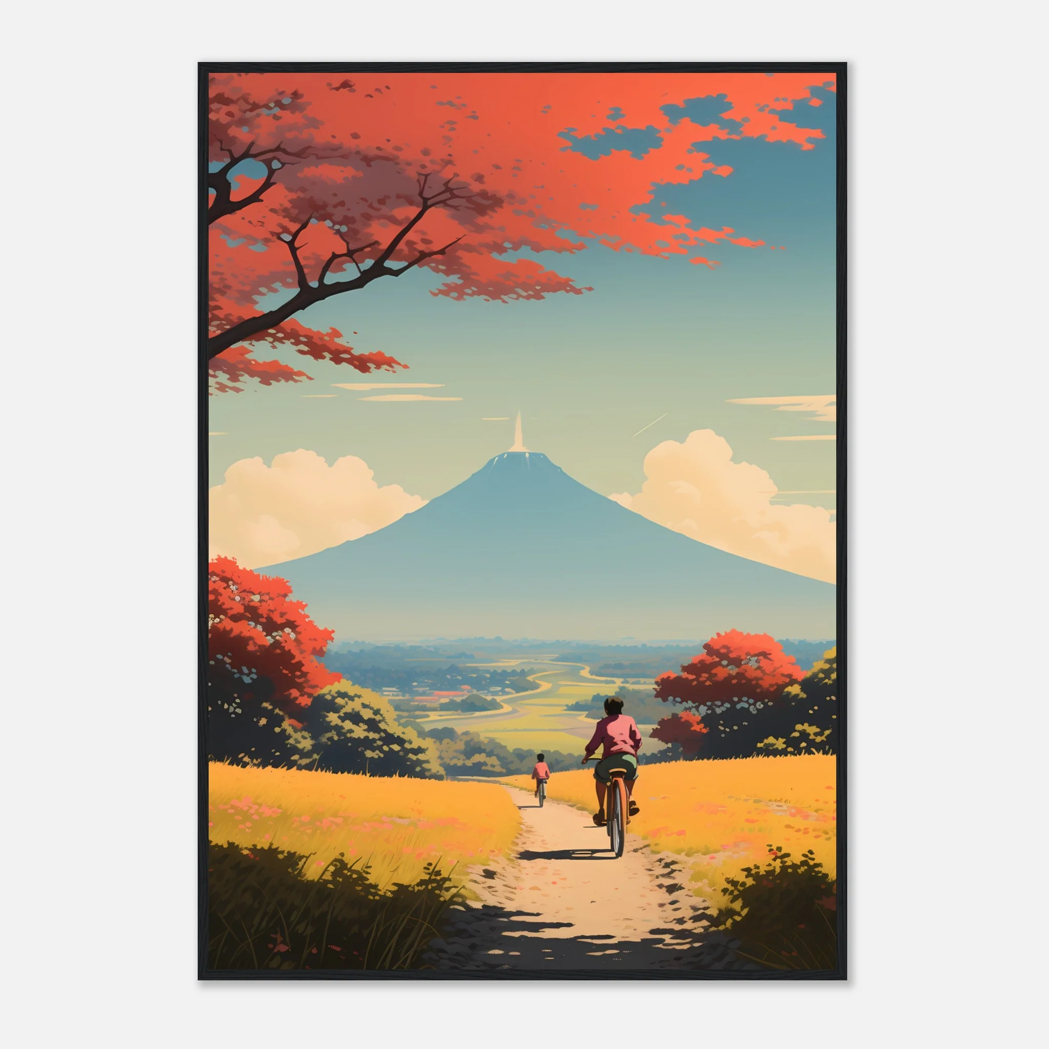 Autumn Ride to Mount Fuji – Poster - Image 12