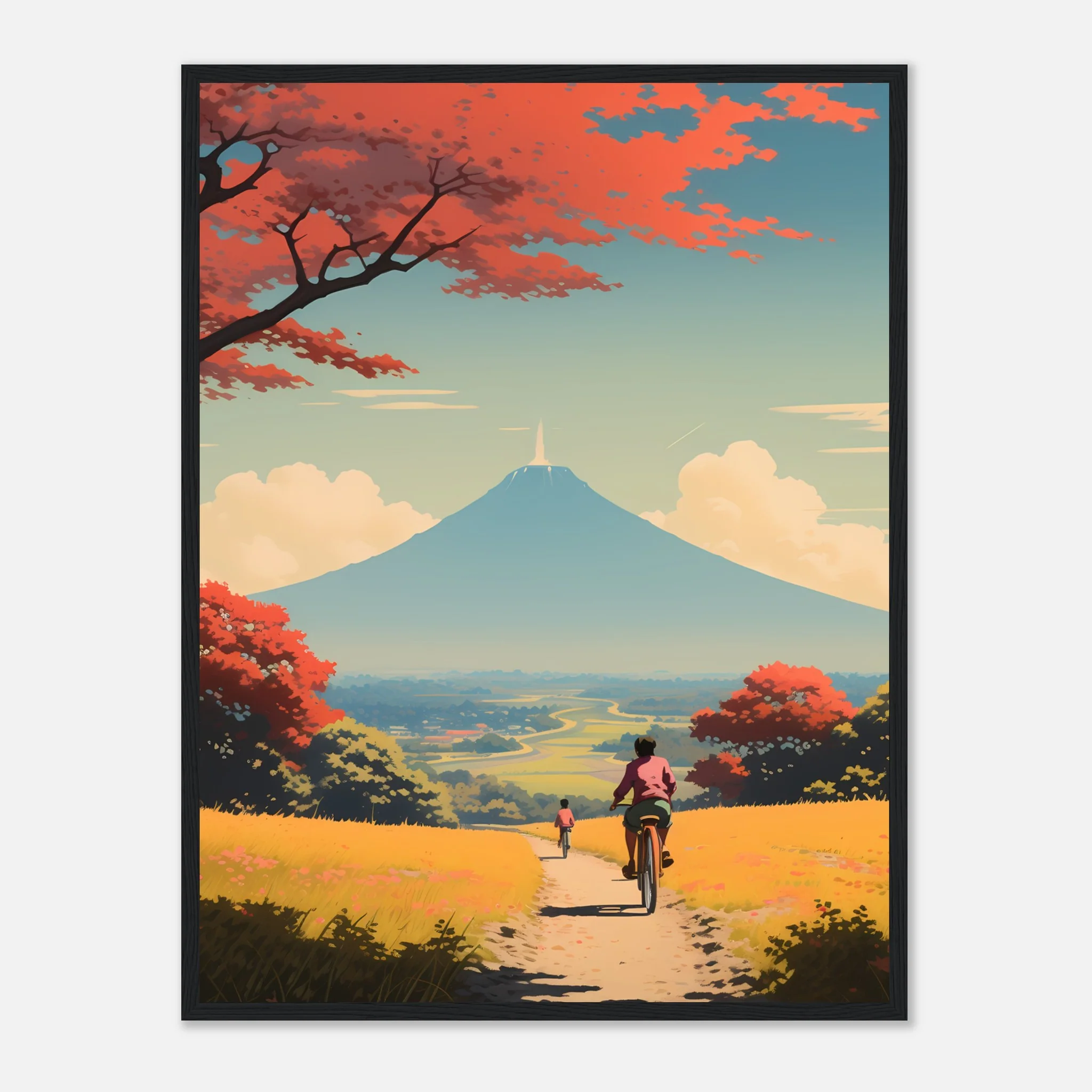 Autumn Ride to Mount Fuji – Poster - Image 17