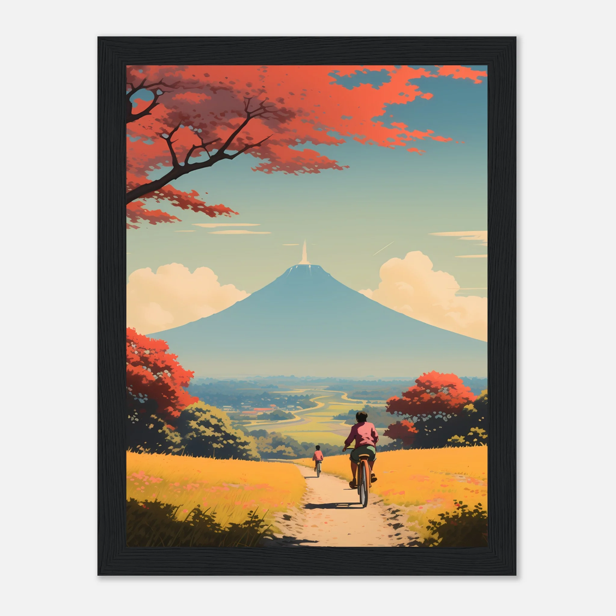 Autumn Ride to Mount Fuji – Poster - Image 18