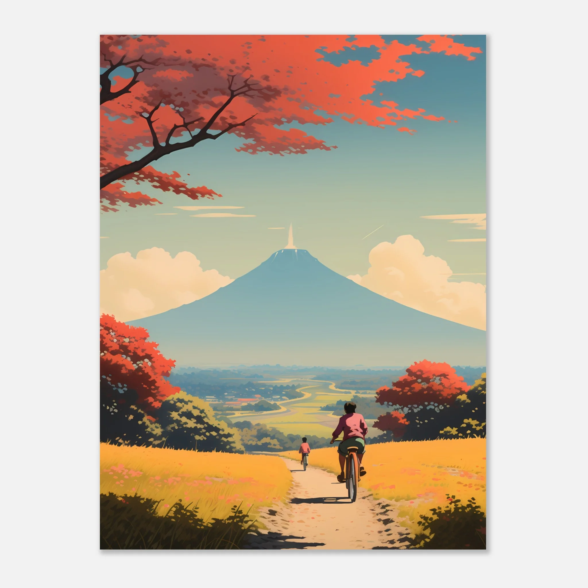 Autumn Ride to Mount Fuji – Poster - Image 28