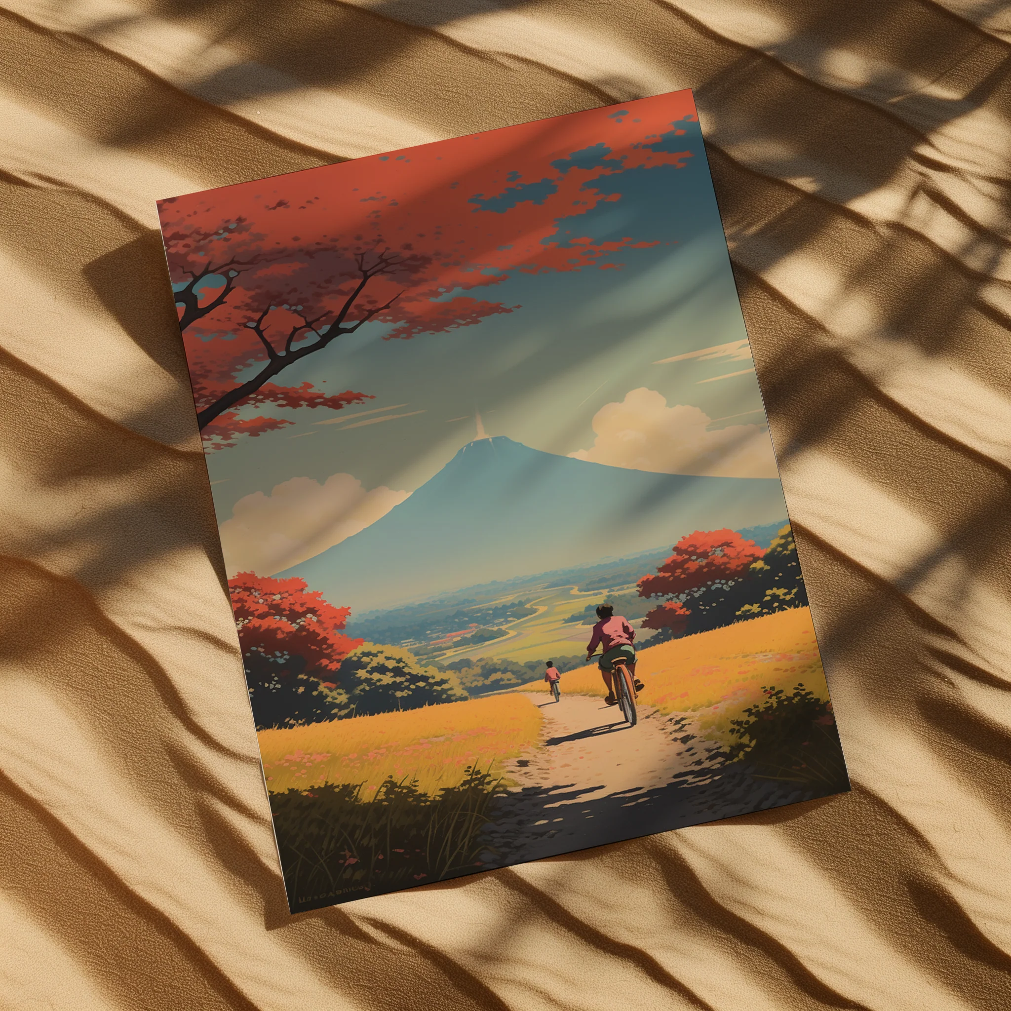 Autumn Ride to Mount Fuji – Poster - Image 3