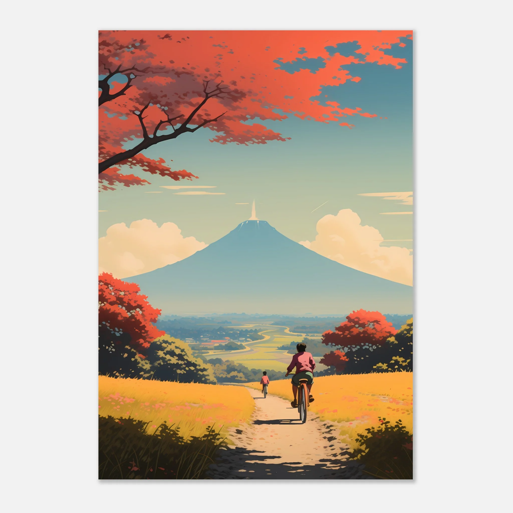 Autumn Ride to Mount Fuji – Poster - Image 7