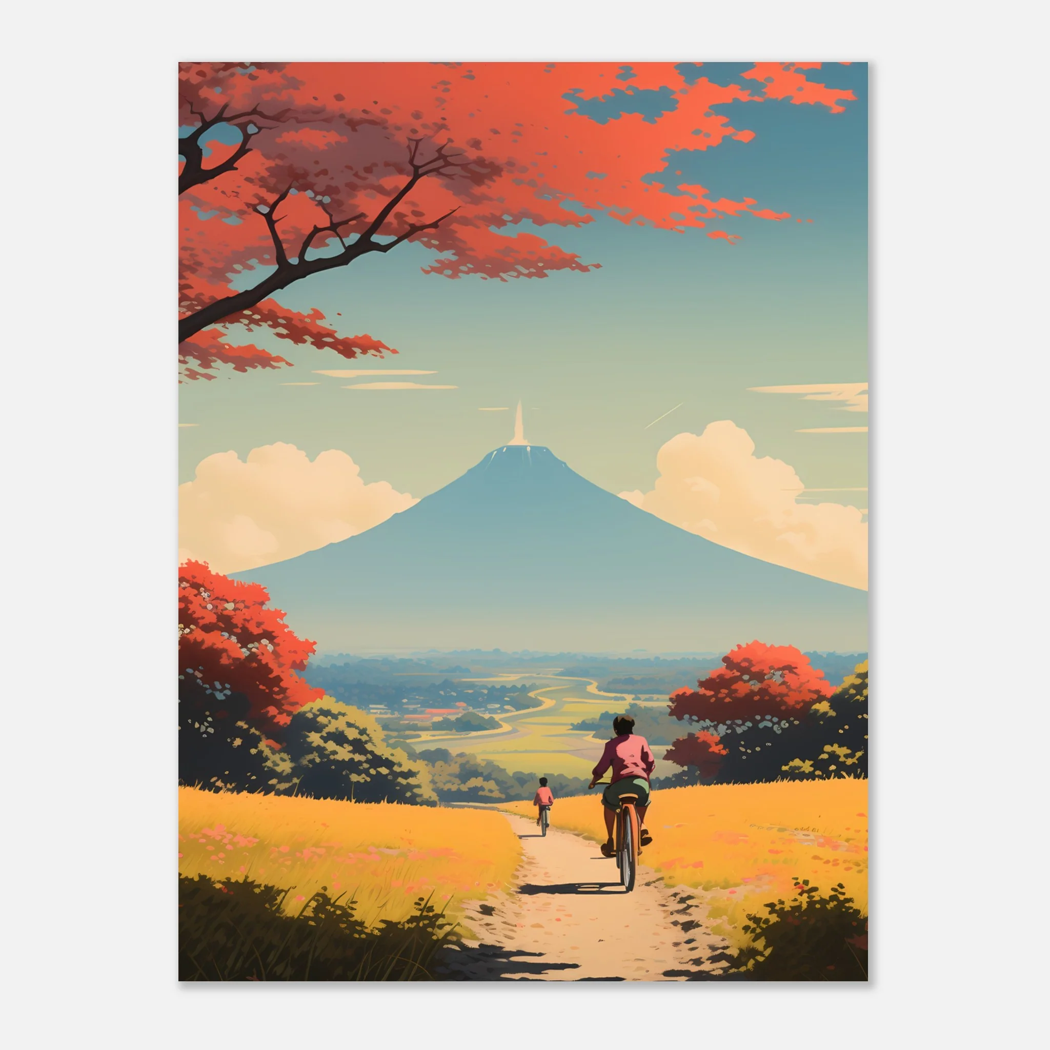 Autumn Ride to Mount Fuji – Poster - Image 8