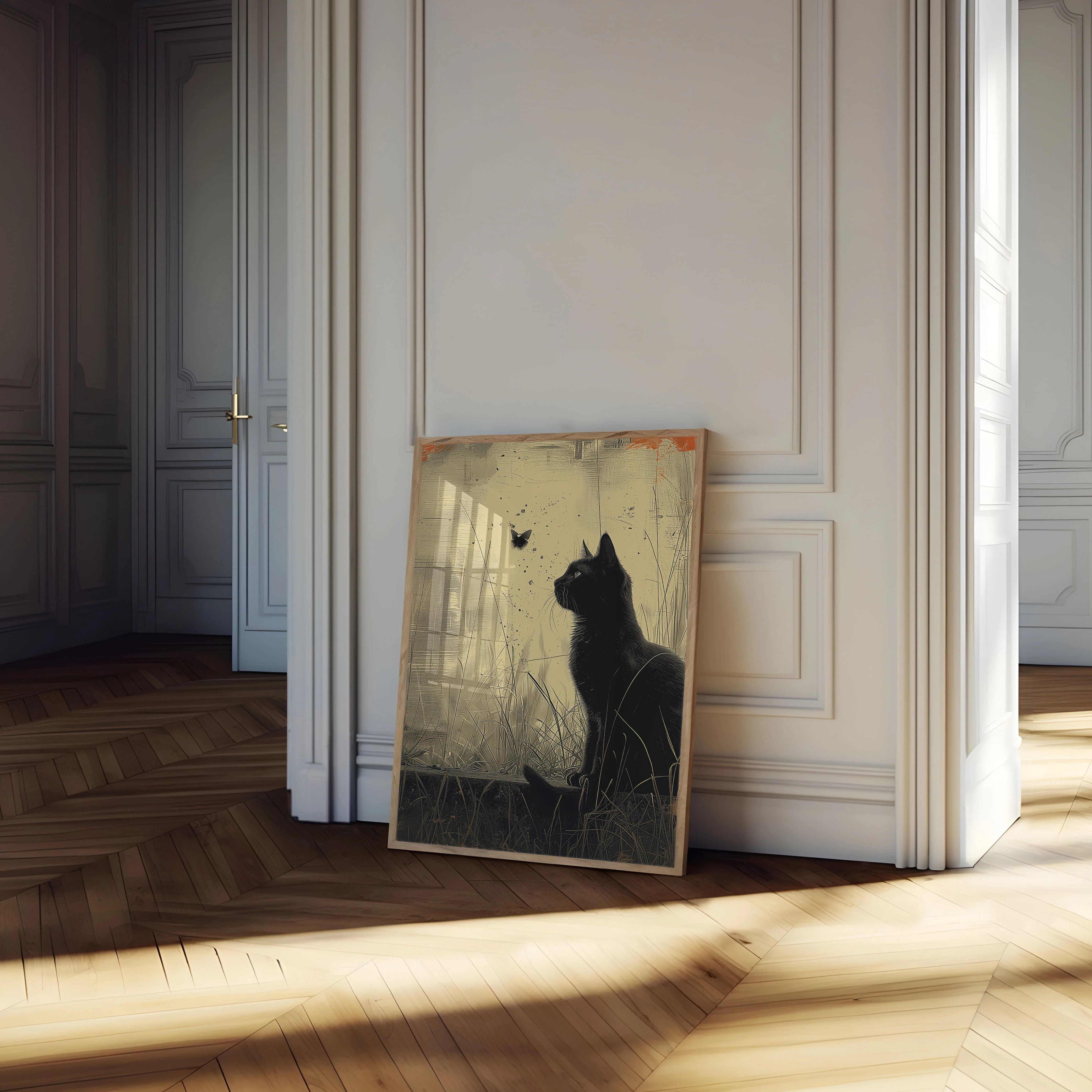 Black Cat Butterfly Dream Poster - Image 4