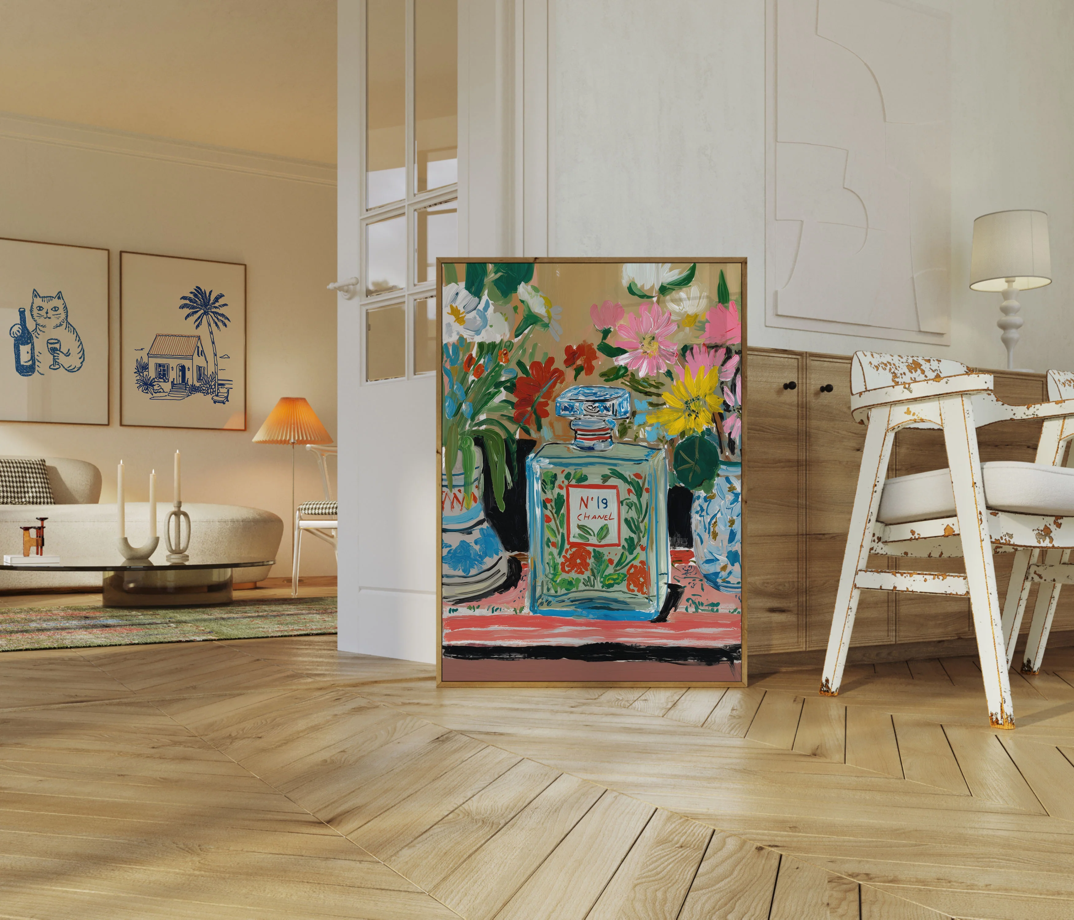 N°19 Floral Perfume Poster - Image 5