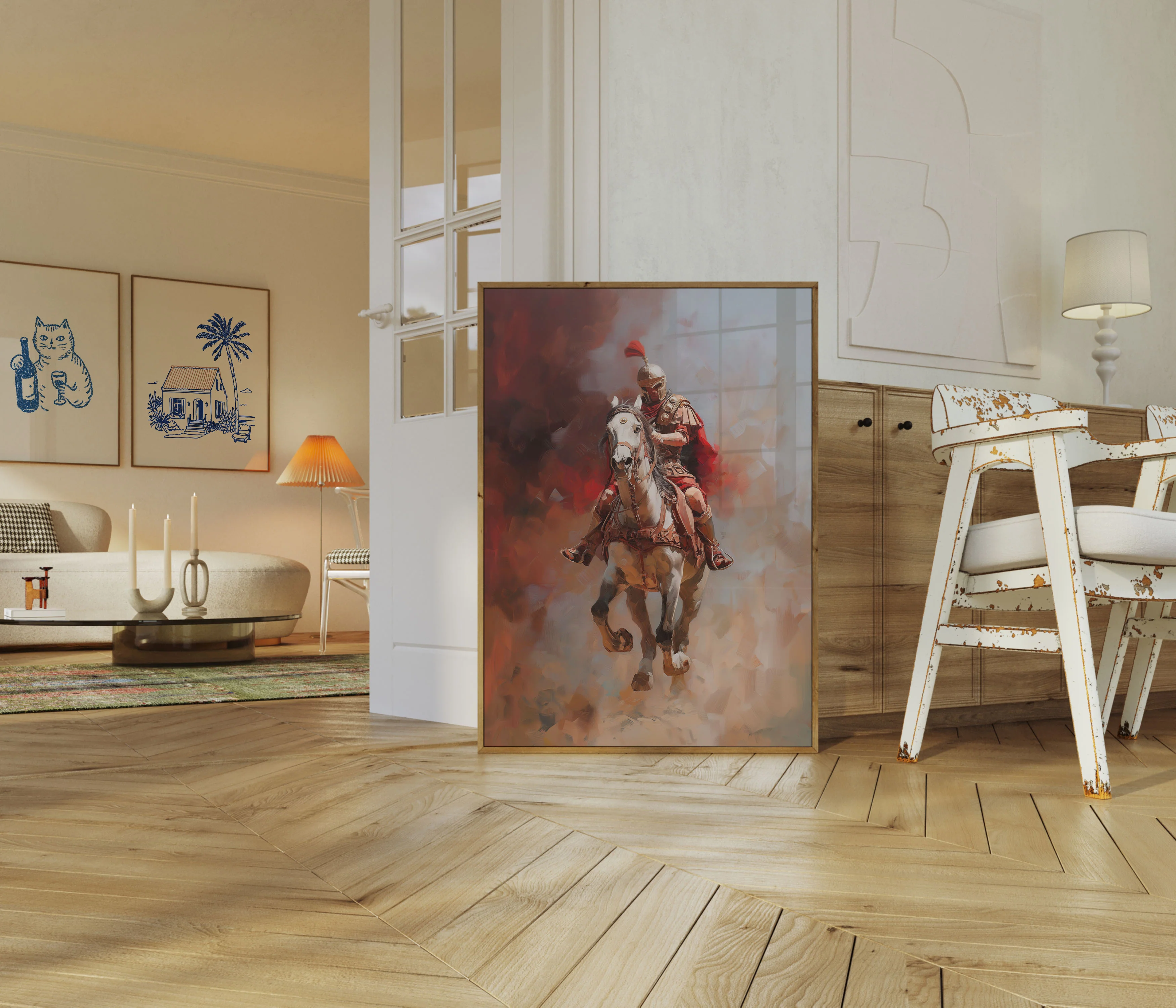 Charging Roman Cavalry Warrior Poster - Image 5