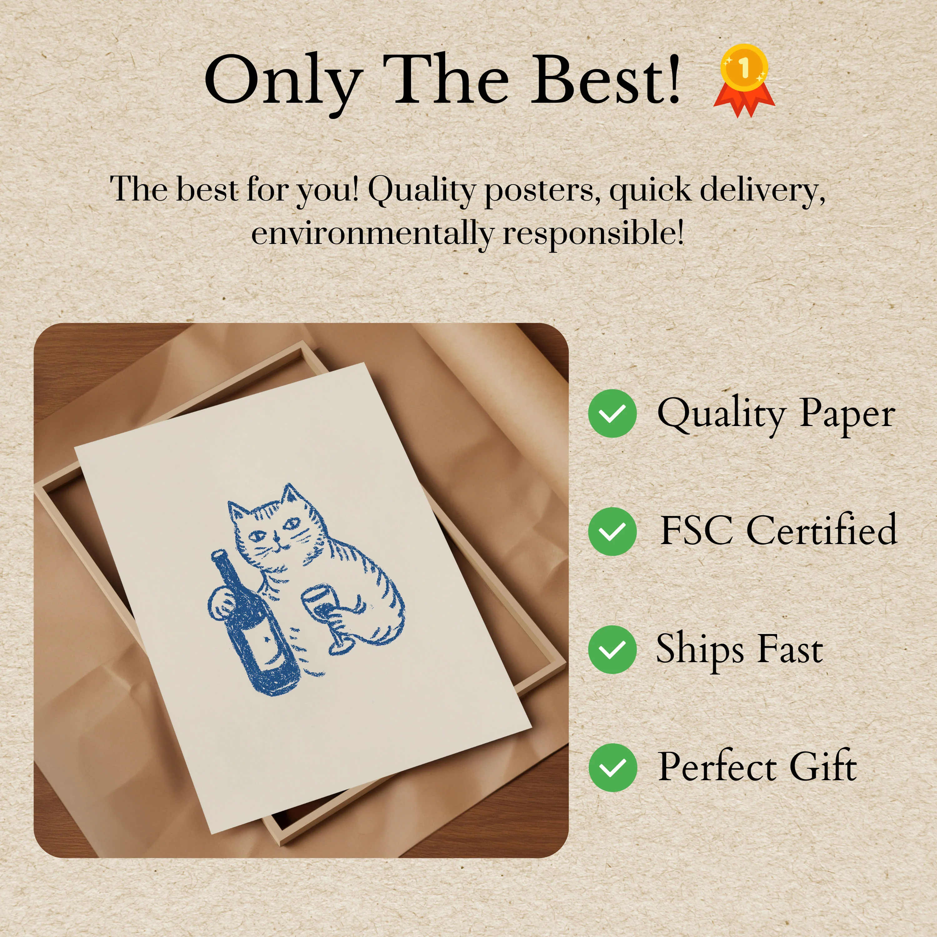 Chubby Cat Wine Night Poster - Image 3