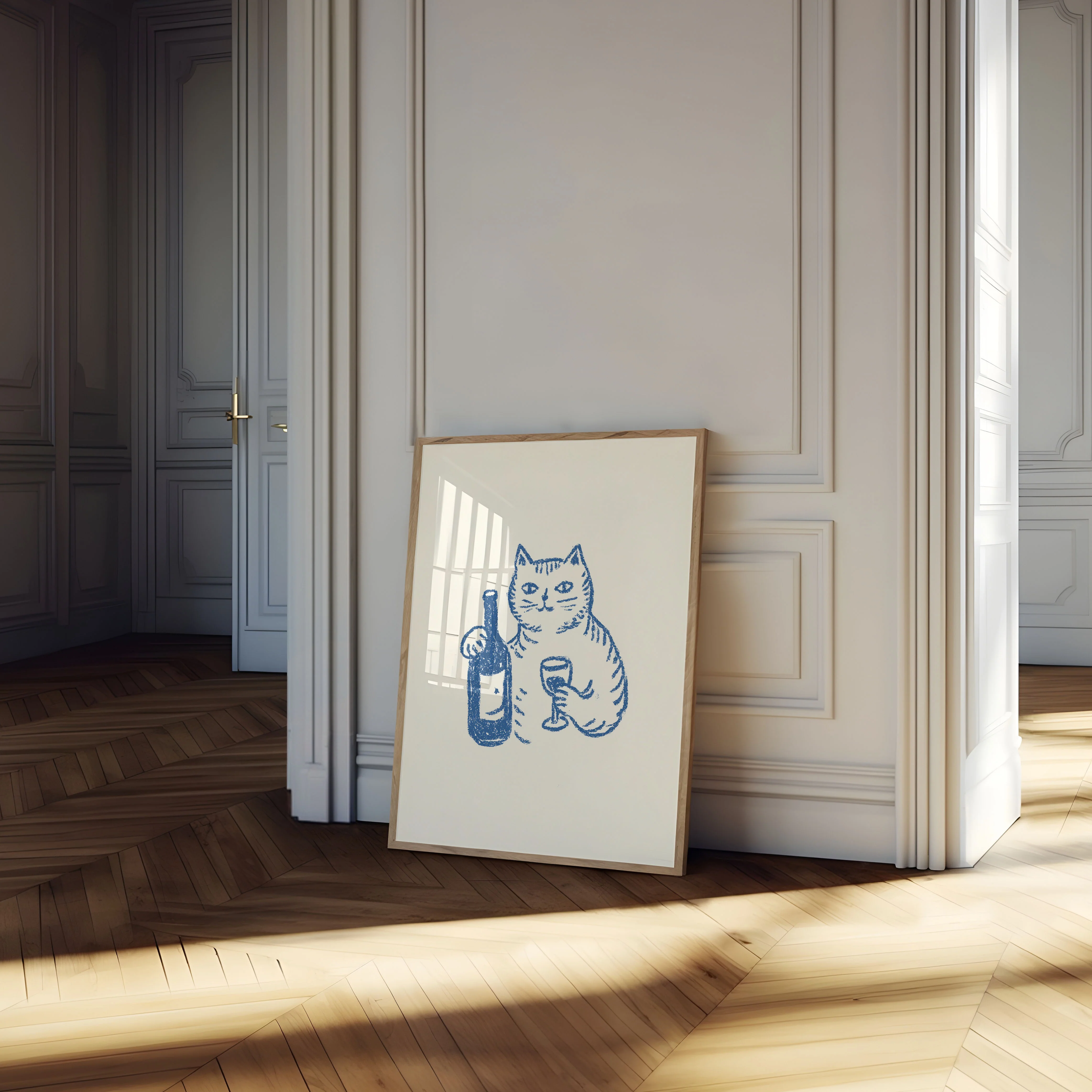 Chubby Cat Wine Night Poster - Image 4