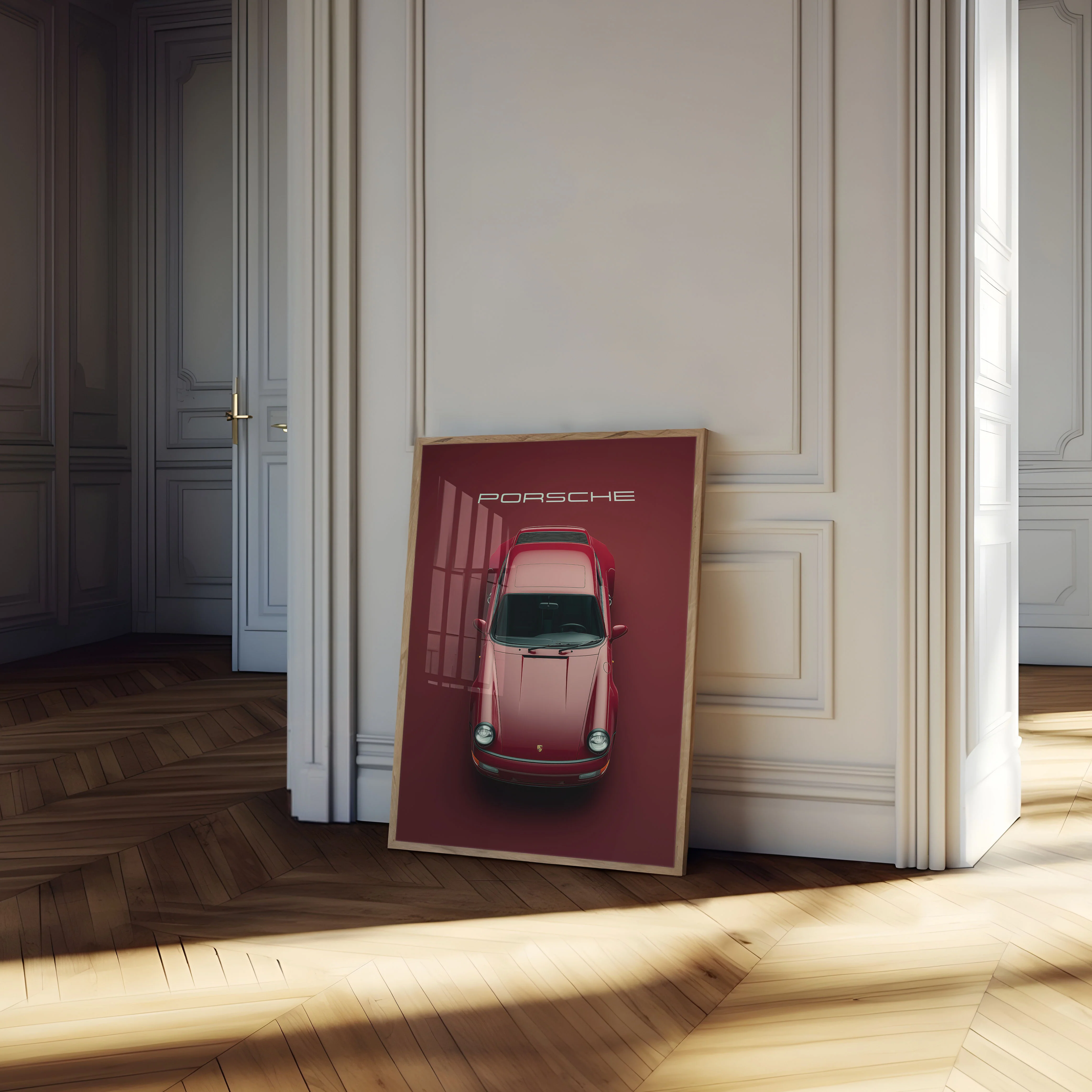 Classic Red Porsche 911 Poster - Image 4