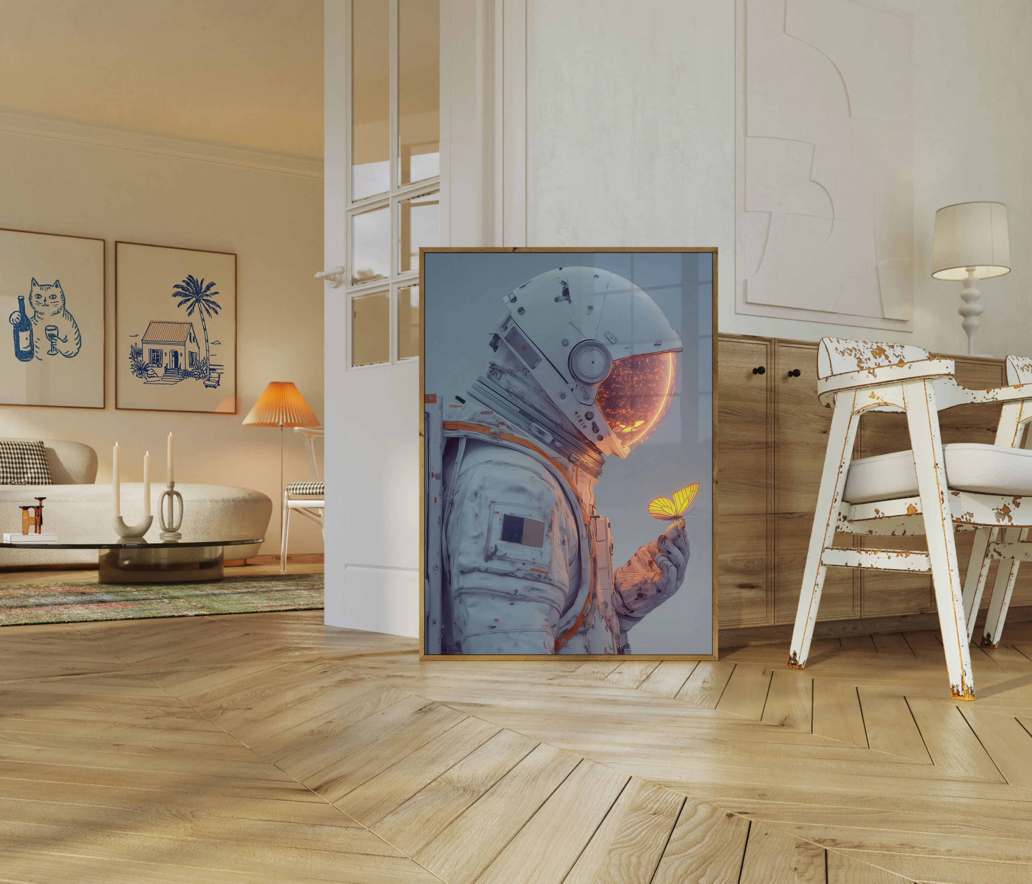 Cosmic Butterfly Encounter Poster - Image 5