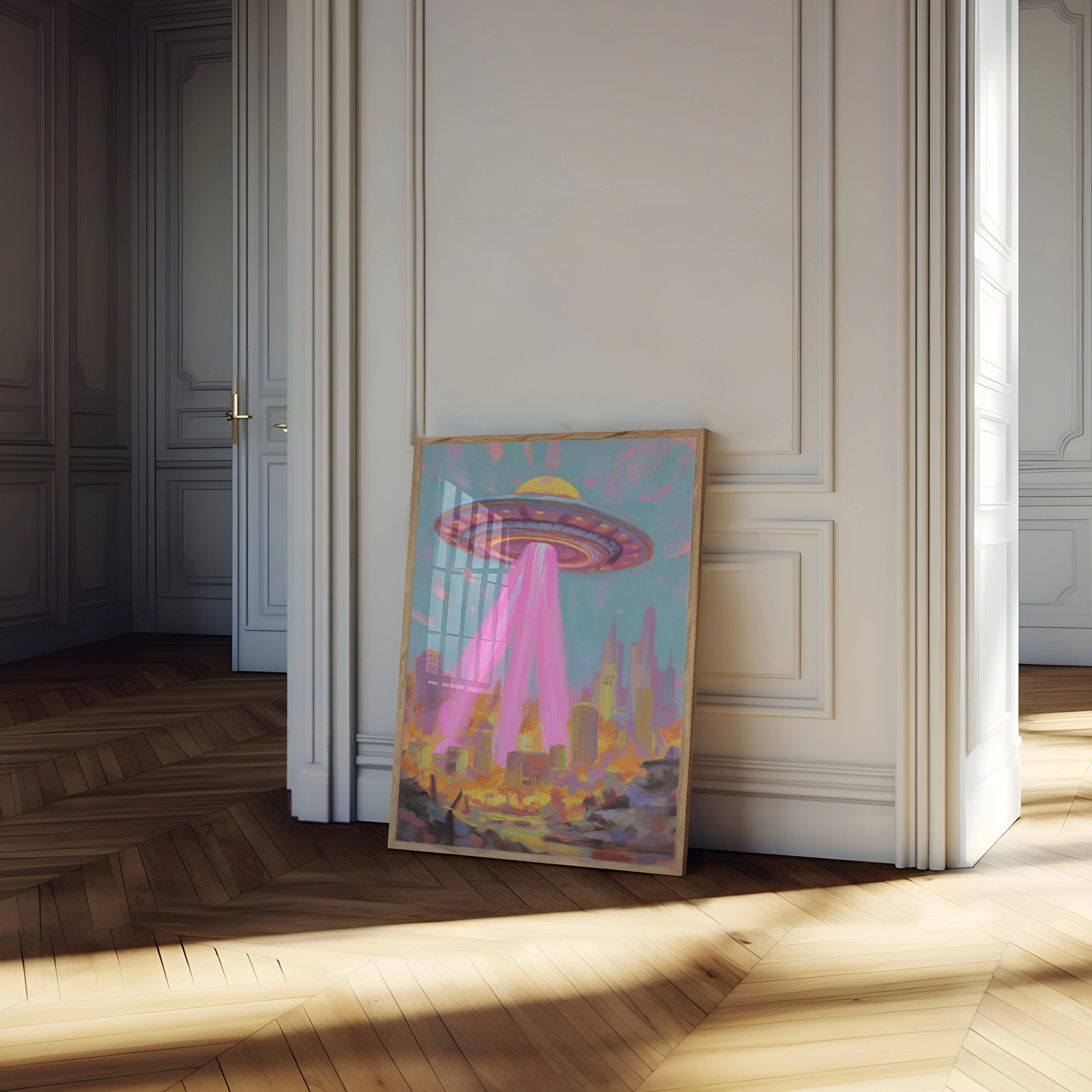 Cosmic Invasion Urban Destruction Poster - Image 4