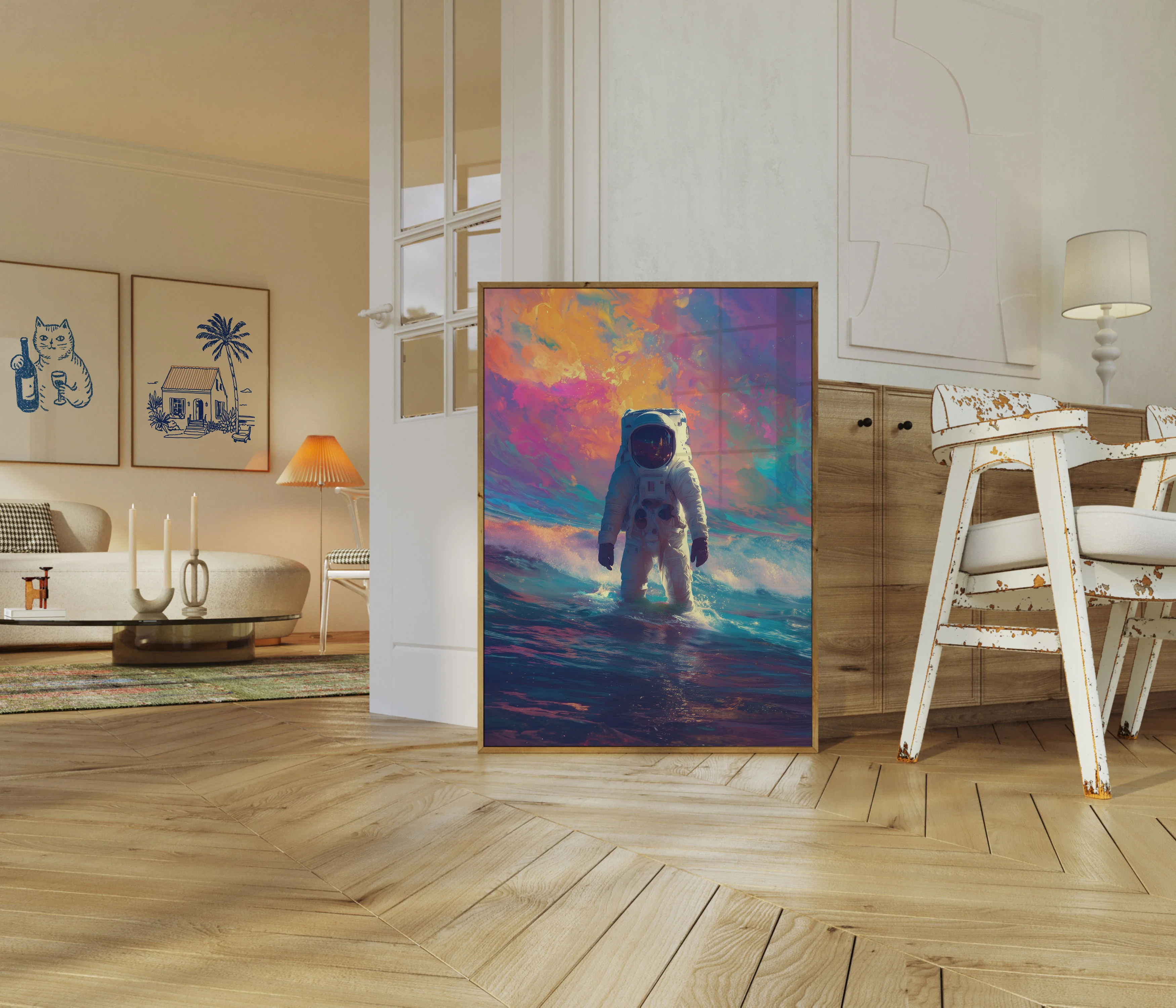 Cosmic Surf Astronaut Poster - Image 5