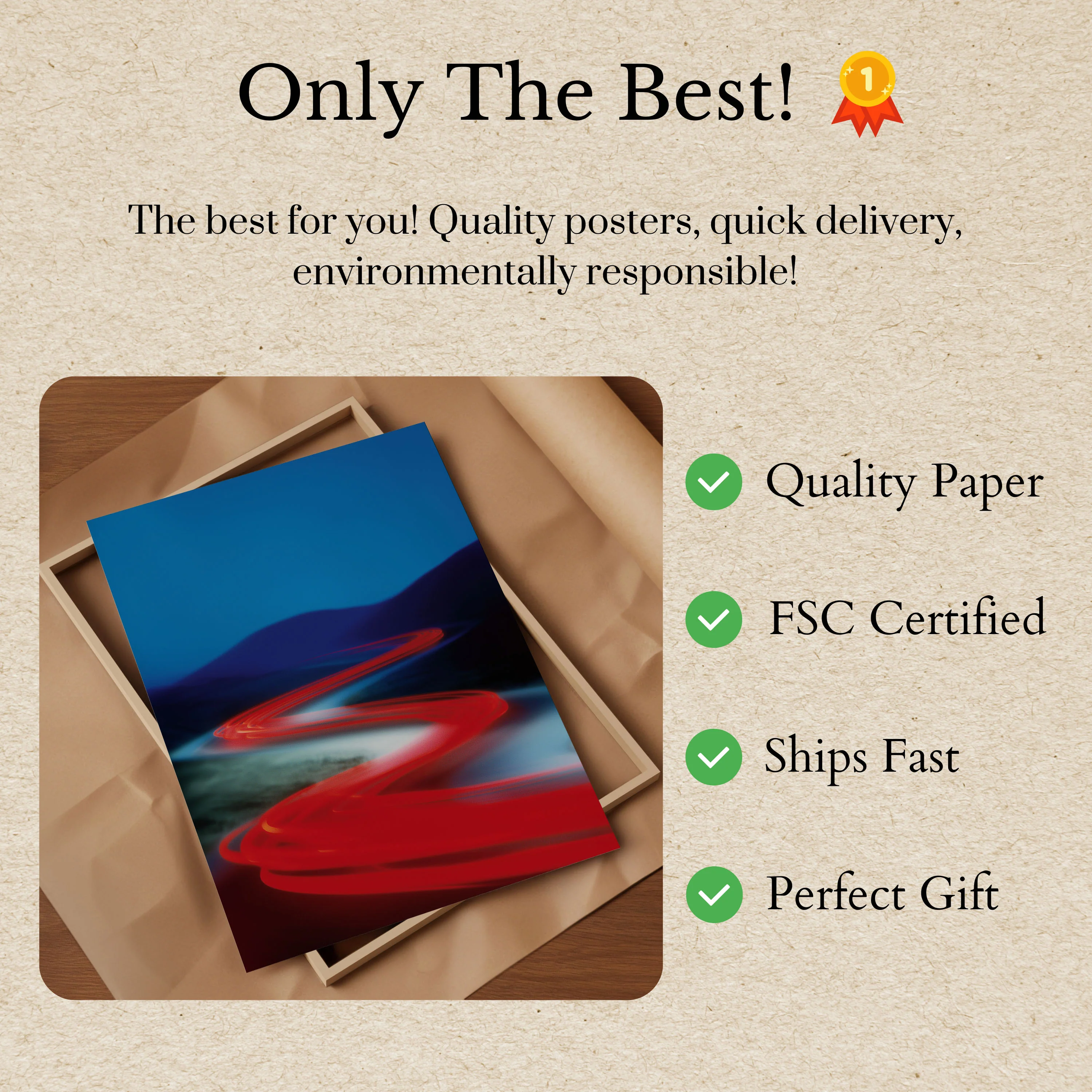 Crimson Velocity Mountain Poster - Image 3