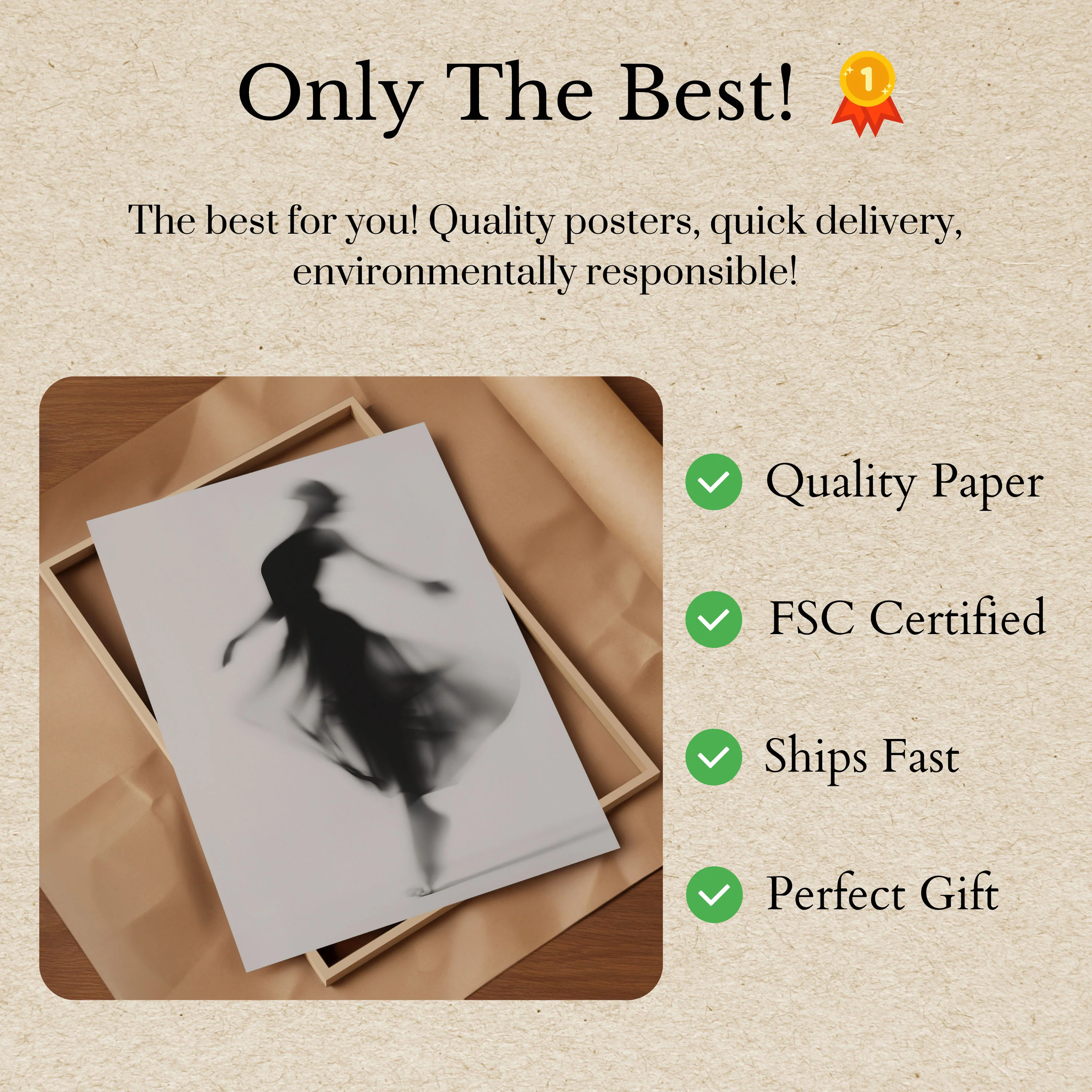 Dancing Shadows Ballet Poster - Image 3