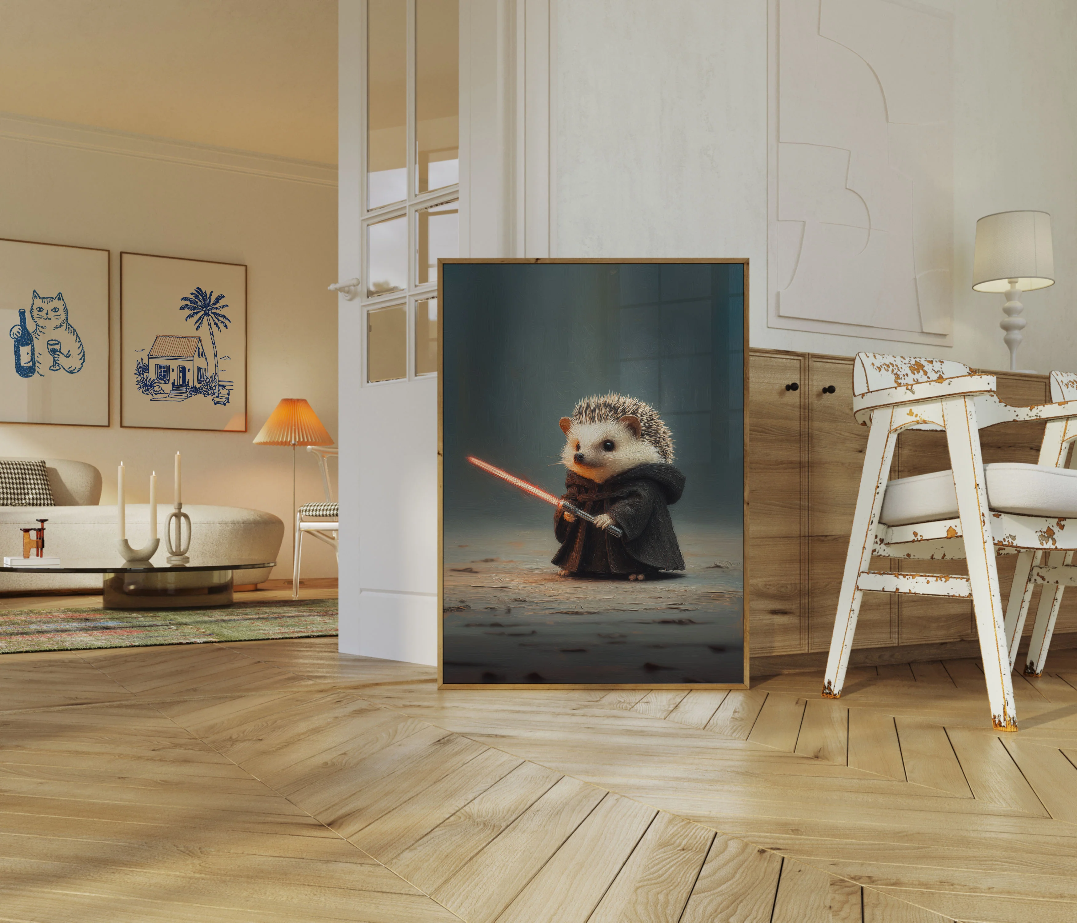 Dark Side Hedgehog Star Wars Poster - Image 5