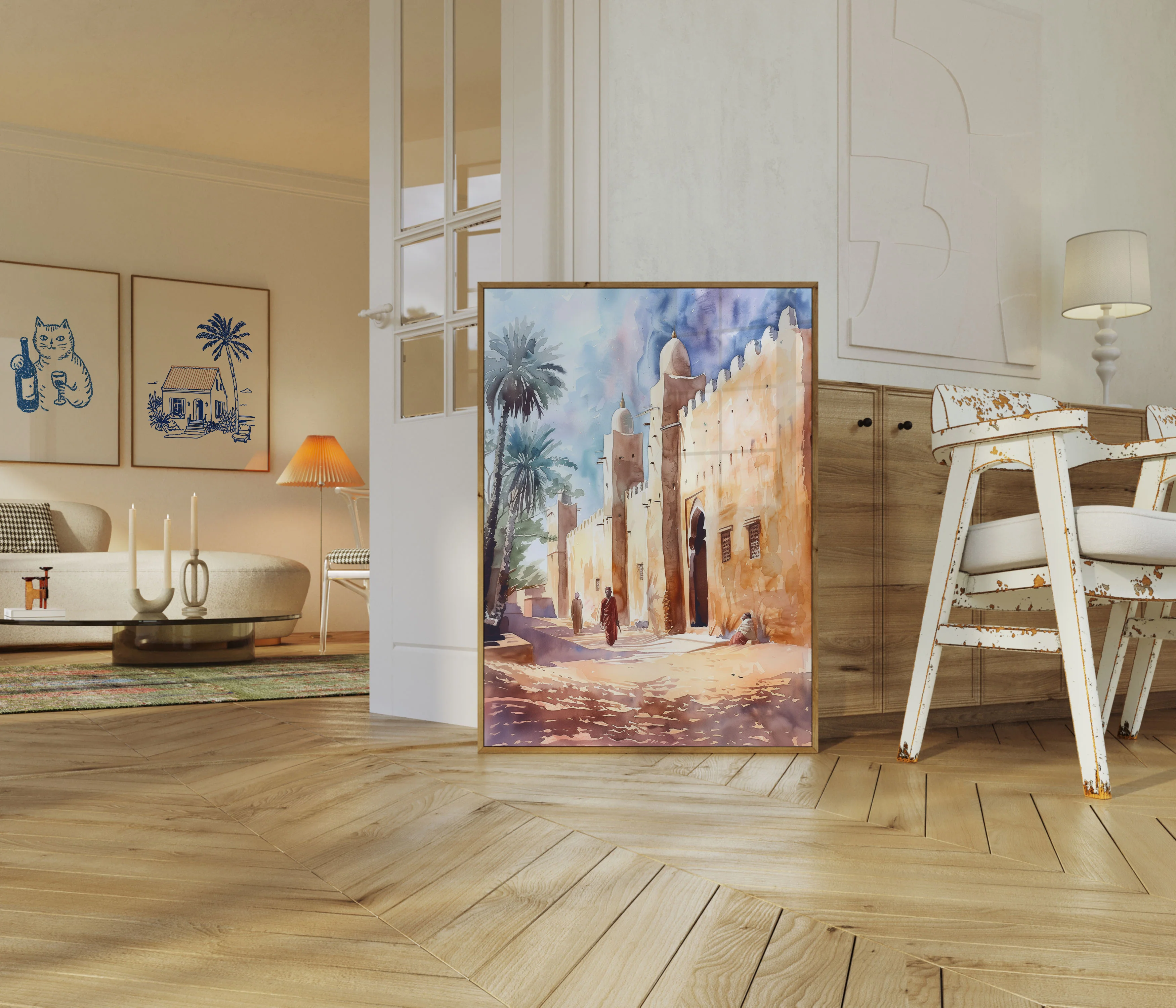 Desert Citadel Street Scene Poster - Image 5