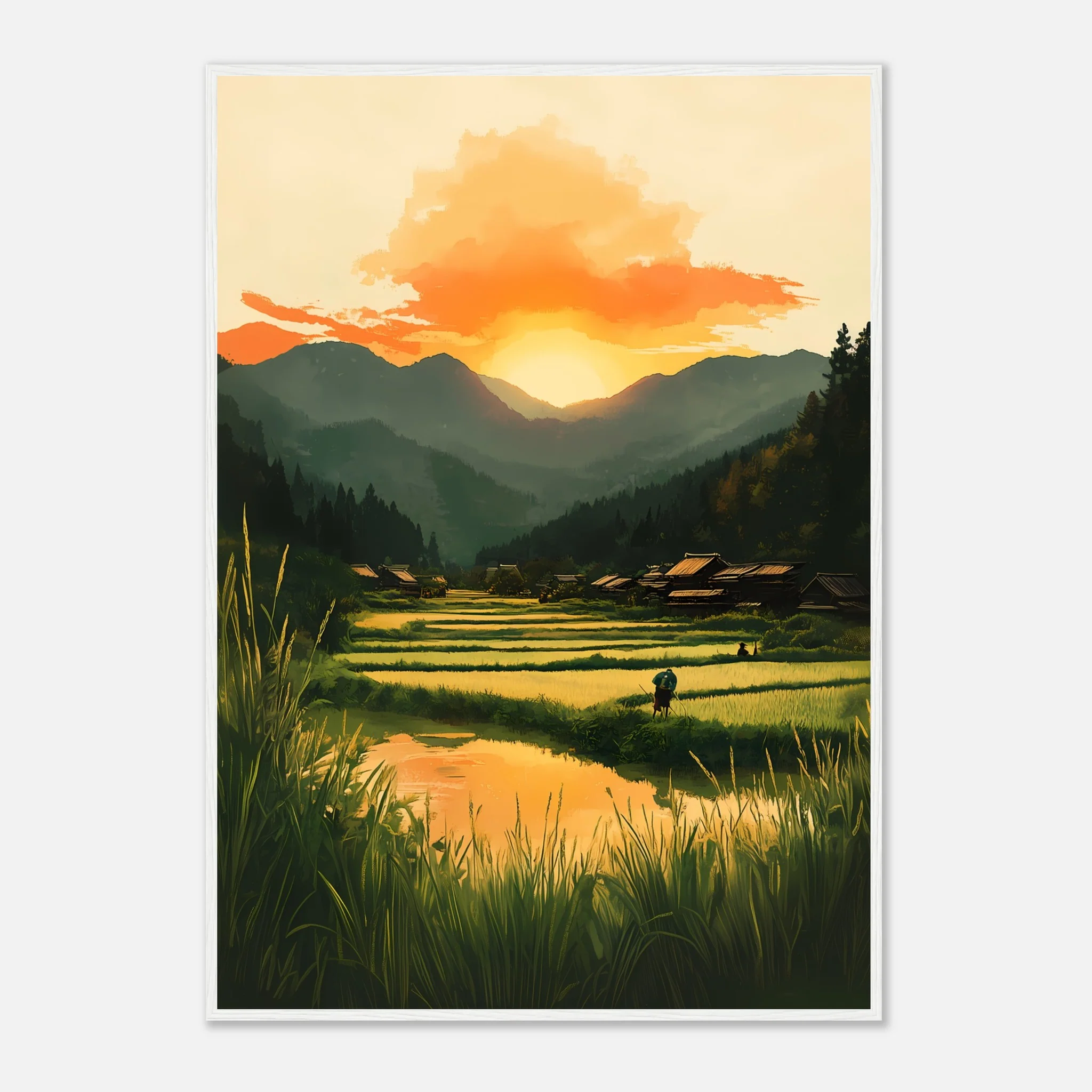 Dusk in Rural Japan – Poster - Image 10