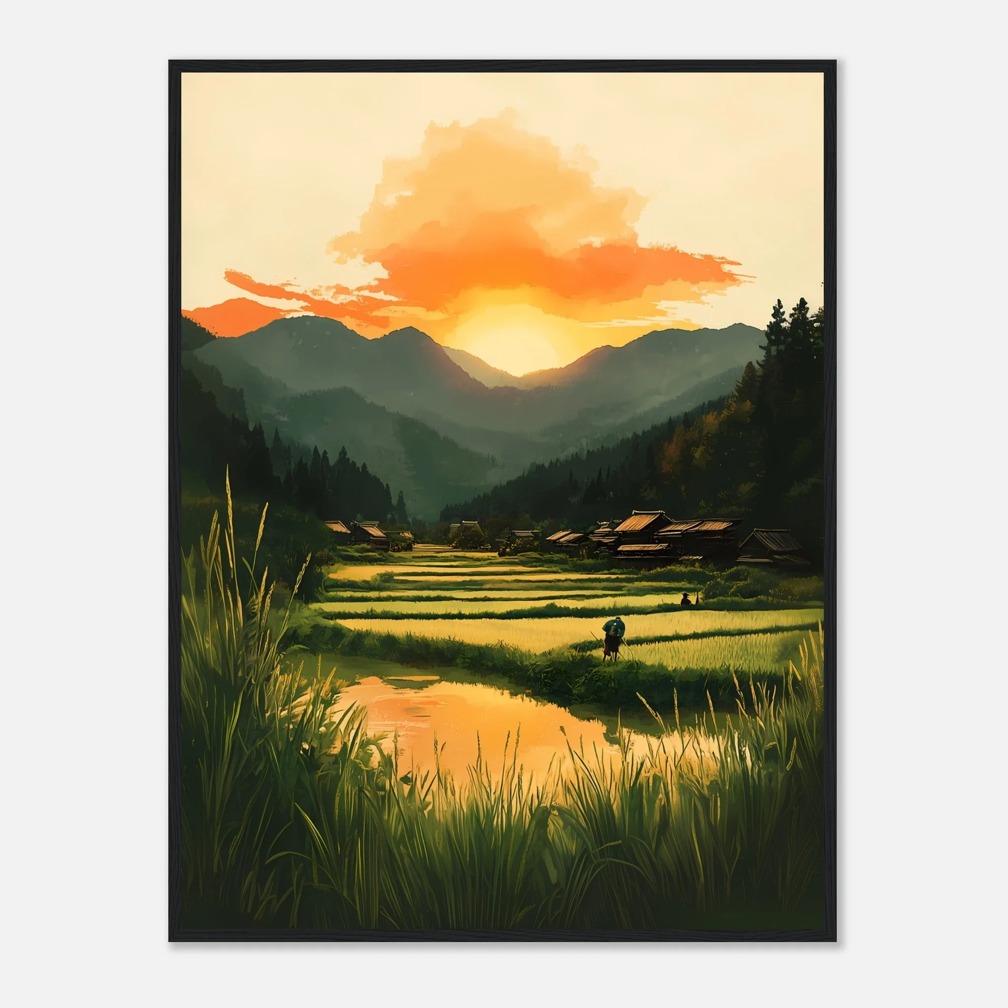 Dusk in Rural Japan – Poster - Image 11