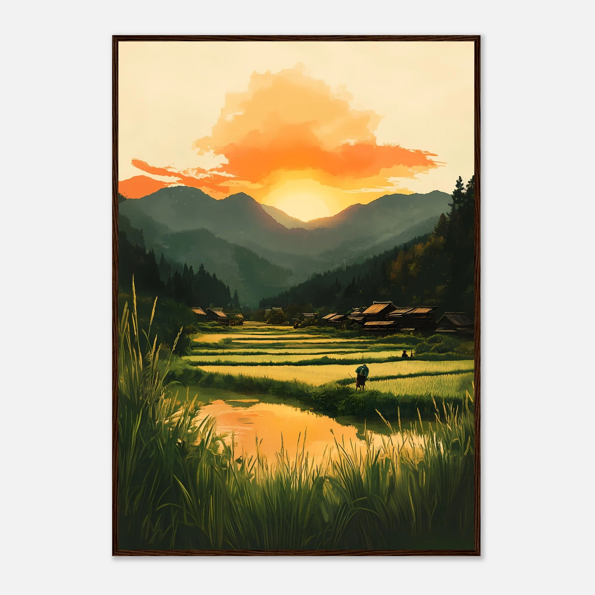 Dusk in Rural Japan – Poster - Image 13