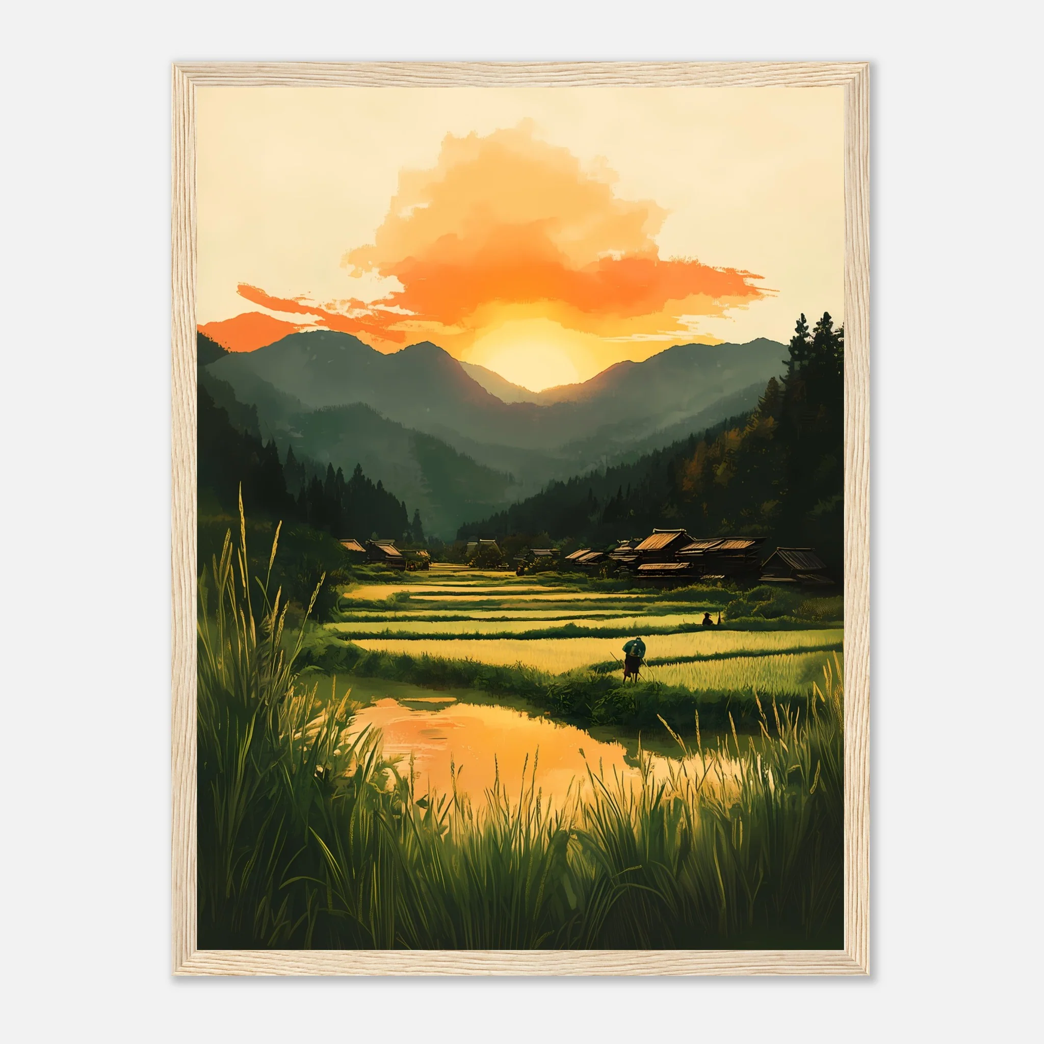 Dusk in Rural Japan – Poster - Image 15