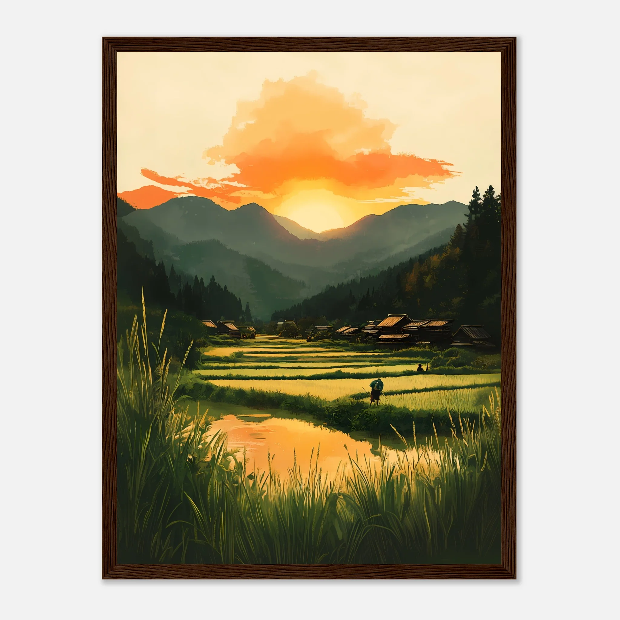 Dusk in Rural Japan – Poster - Image 16