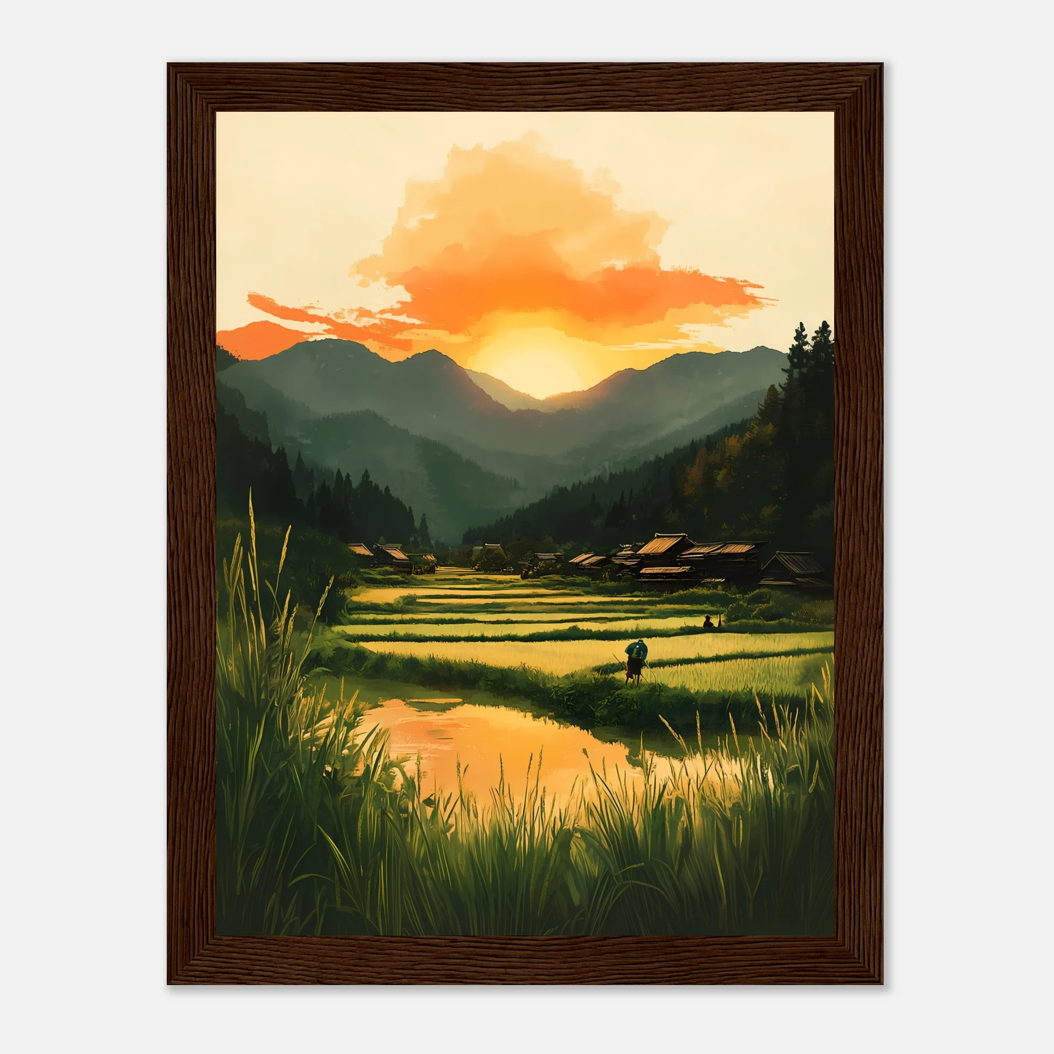 Dusk in Rural Japan – Poster - Image 17