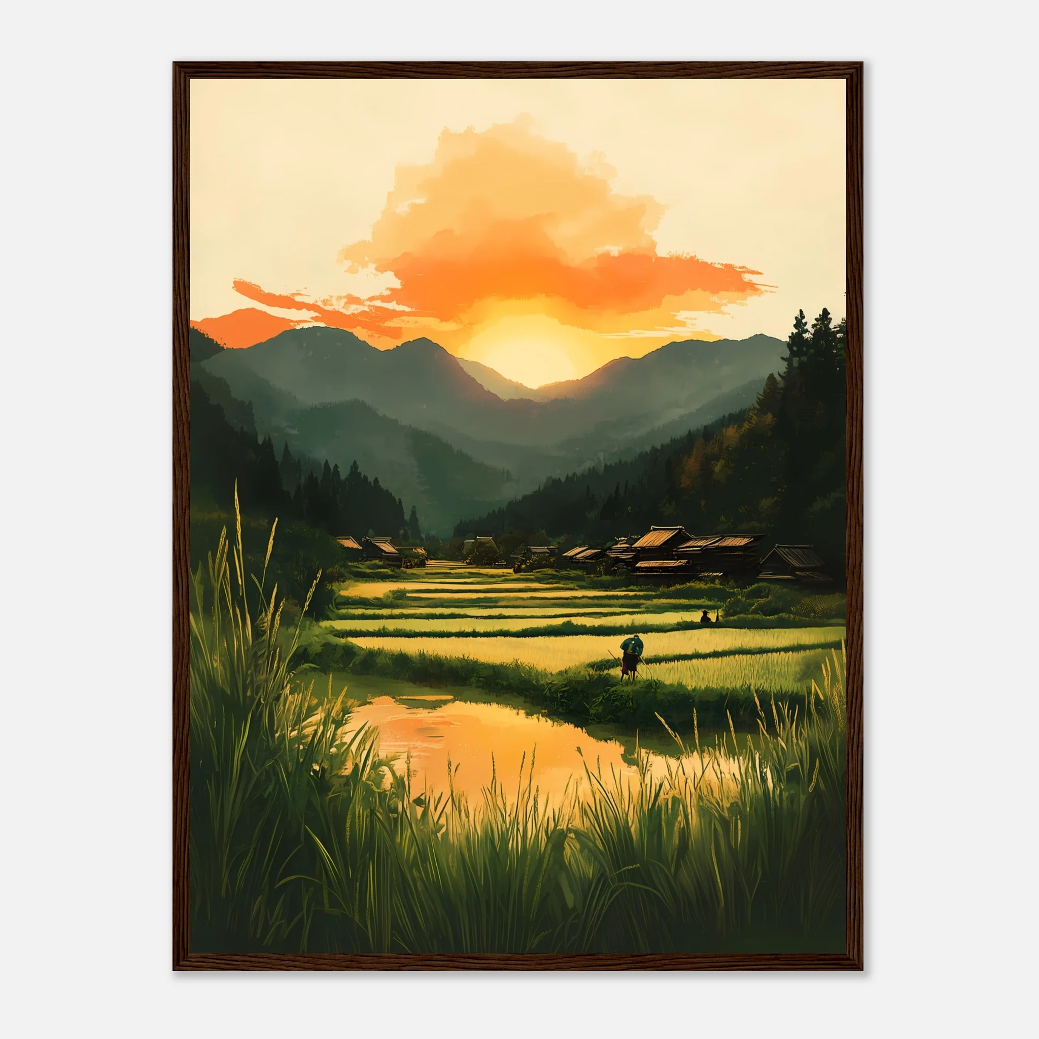 Dusk in Rural Japan – Poster - Image 18