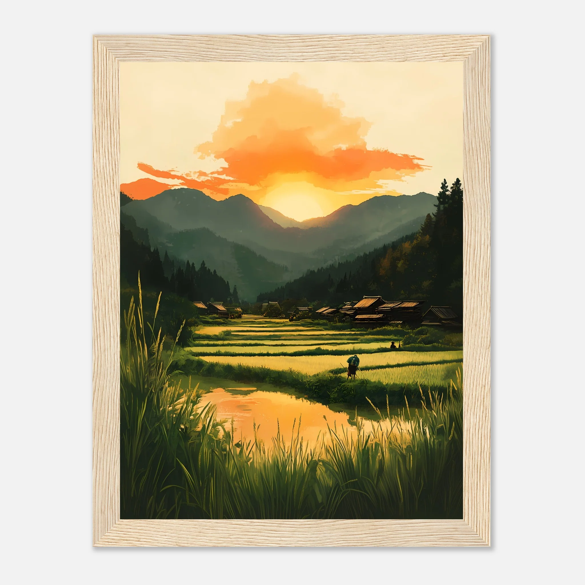 Dusk in Rural Japan – Poster - Image 20