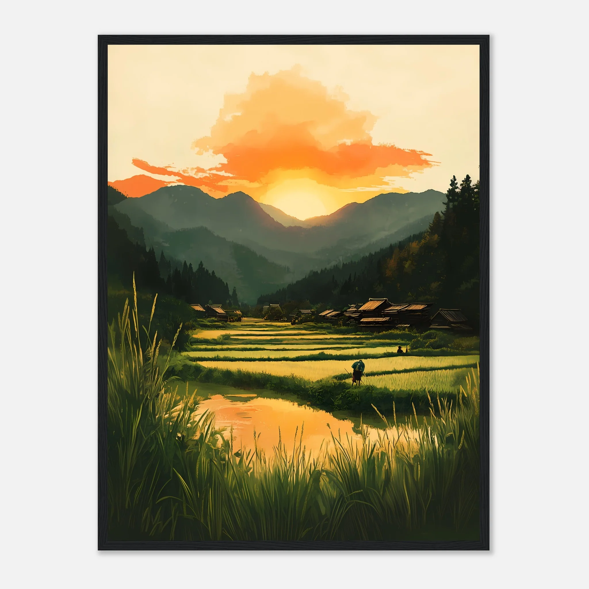 Dusk in Rural Japan – Poster - Image 21