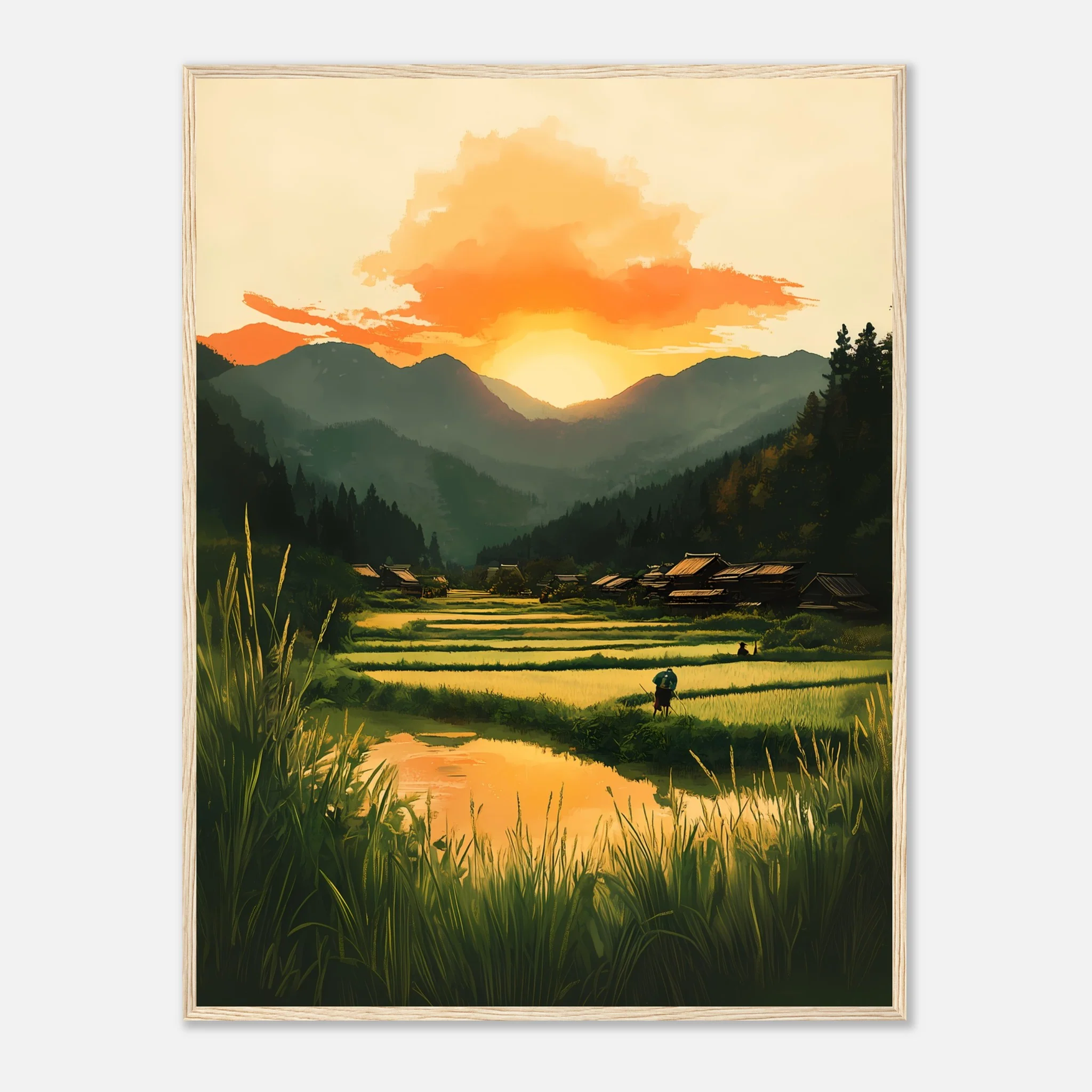Dusk in Rural Japan – Poster - Image 23