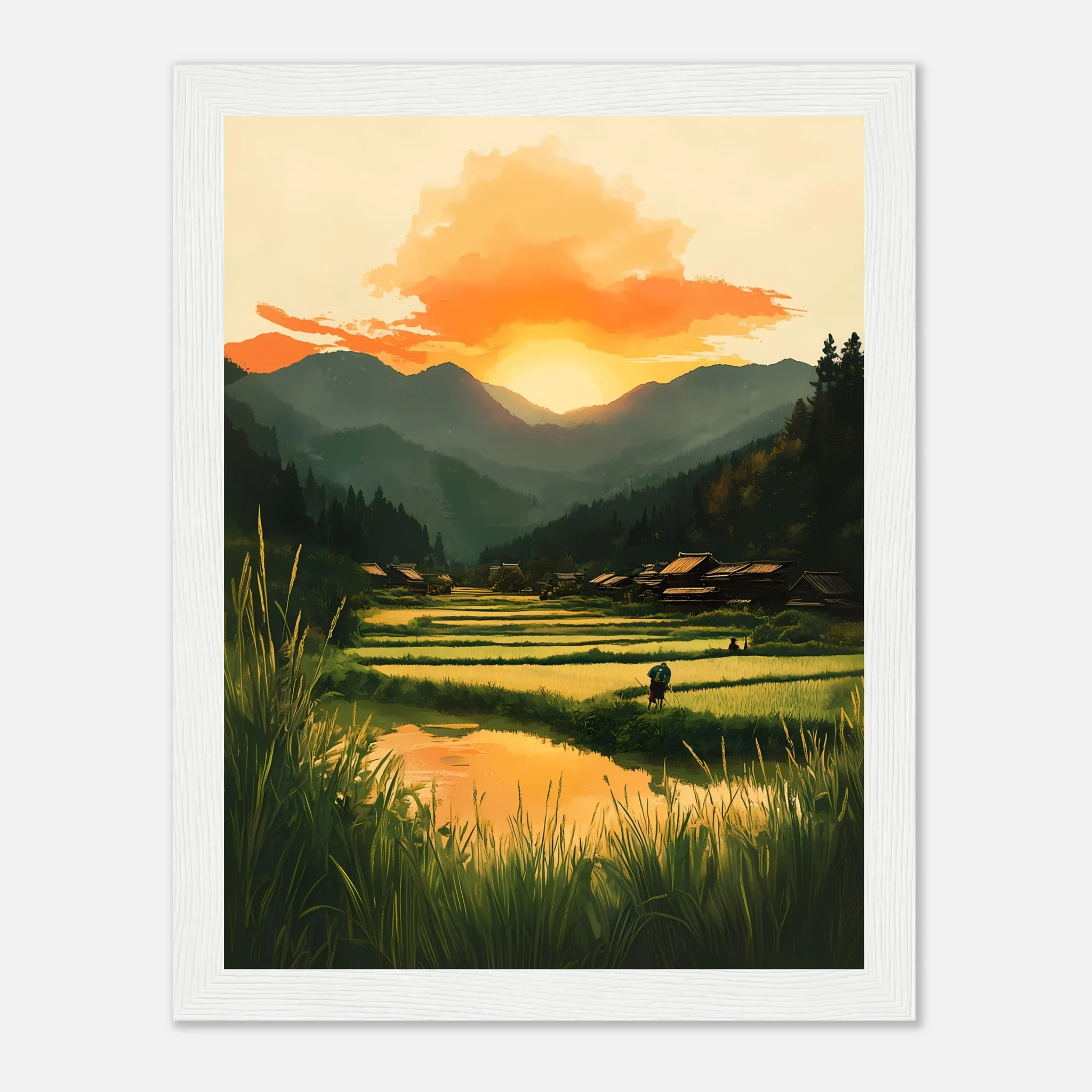 Dusk in Rural Japan – Poster - Image 26