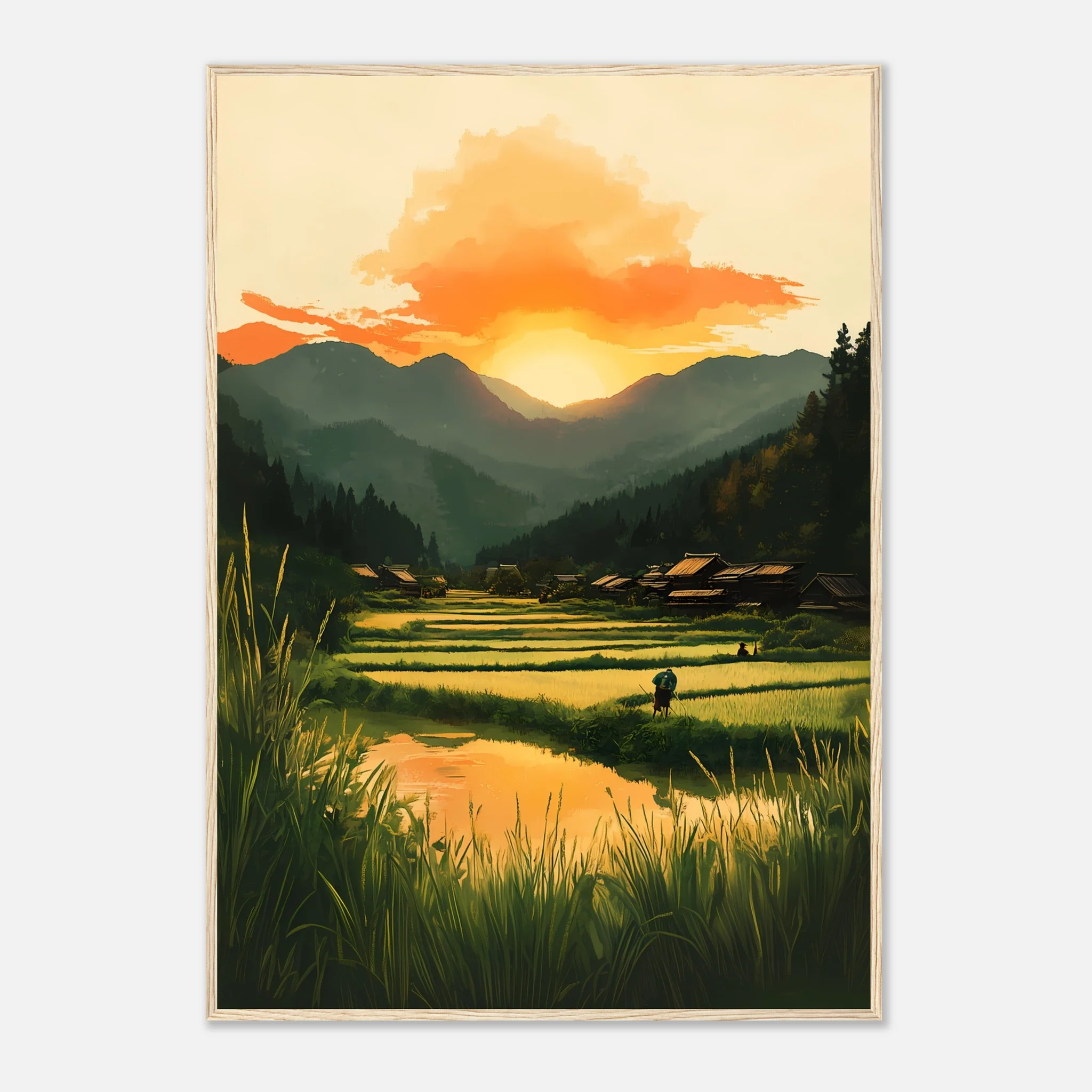 Dusk in Rural Japan – Poster - Image 28