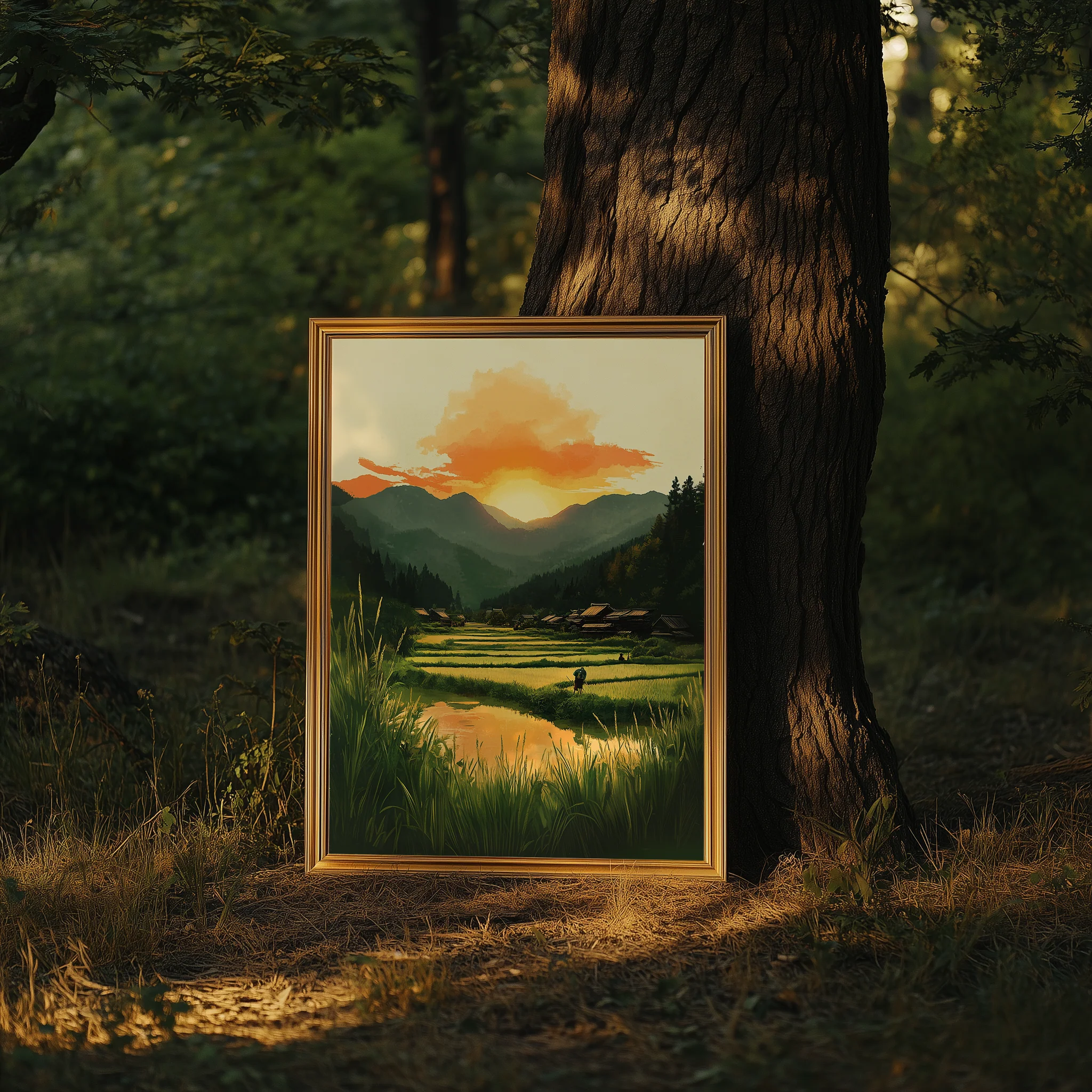 Dusk in Rural Japan – Poster - Image 3