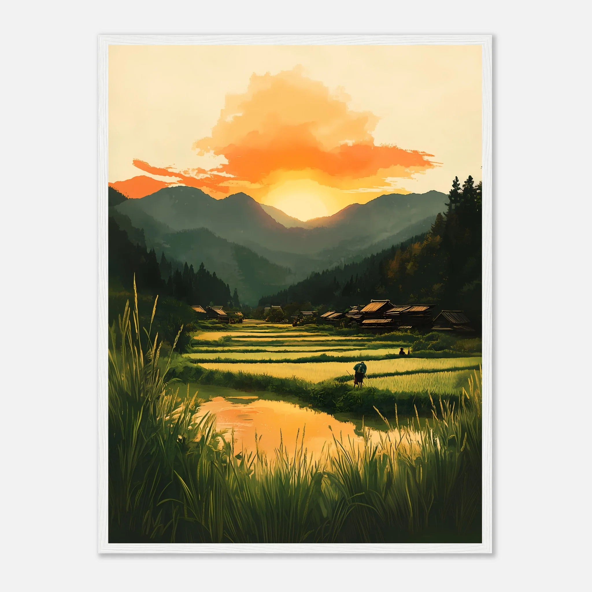 Dusk in Rural Japan – Poster - Image 30