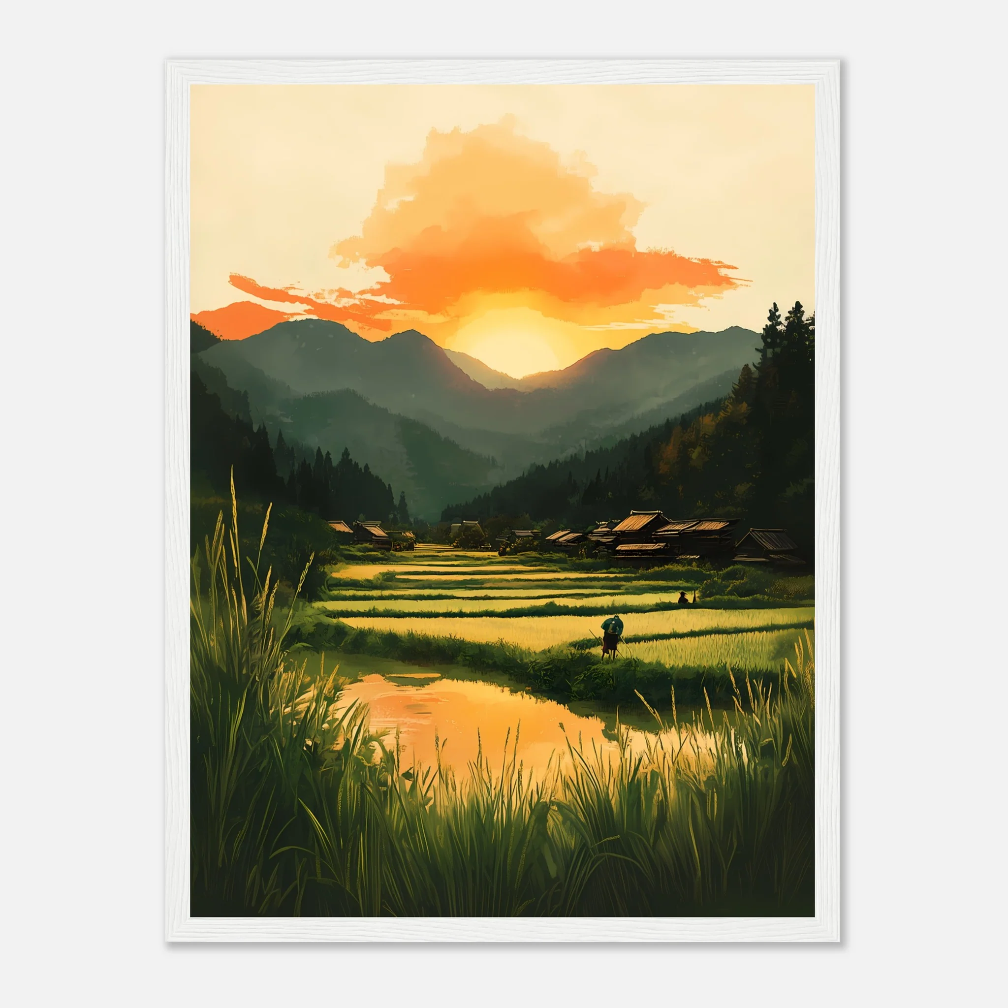 Dusk in Rural Japan – Poster - Image 8