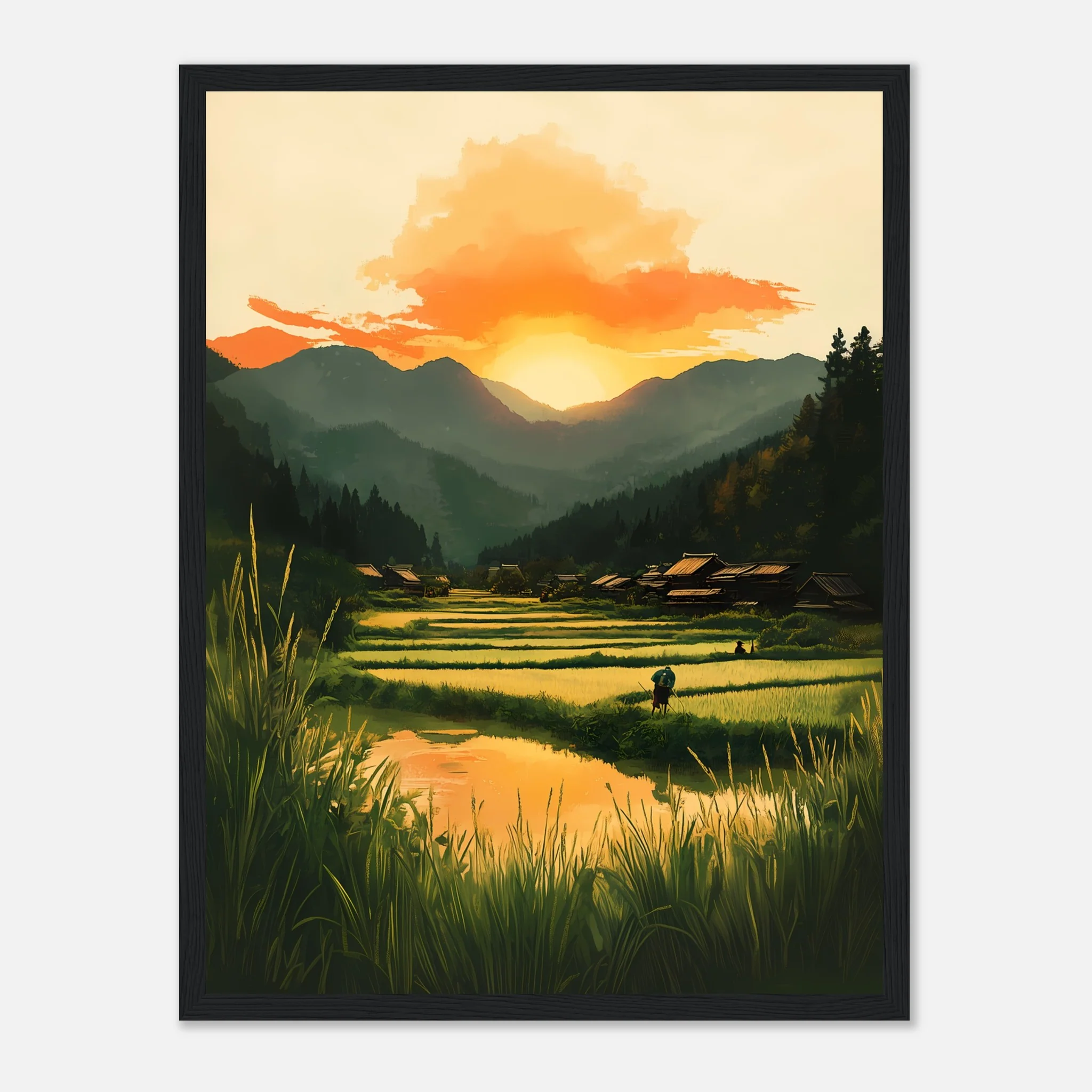Dusk in Rural Japan – Poster - Image 9