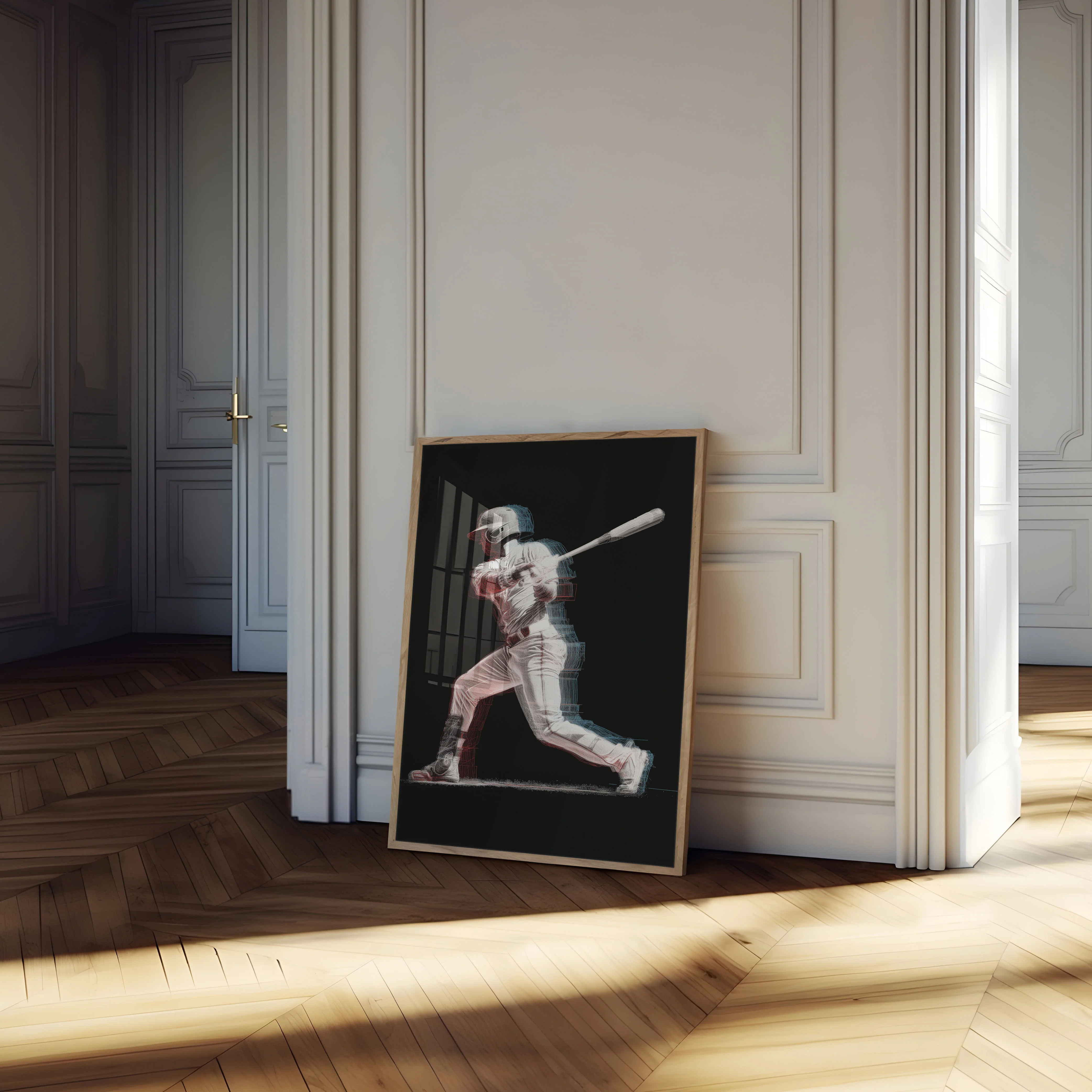 Dynamic Baseball Swing Poster - Image 4